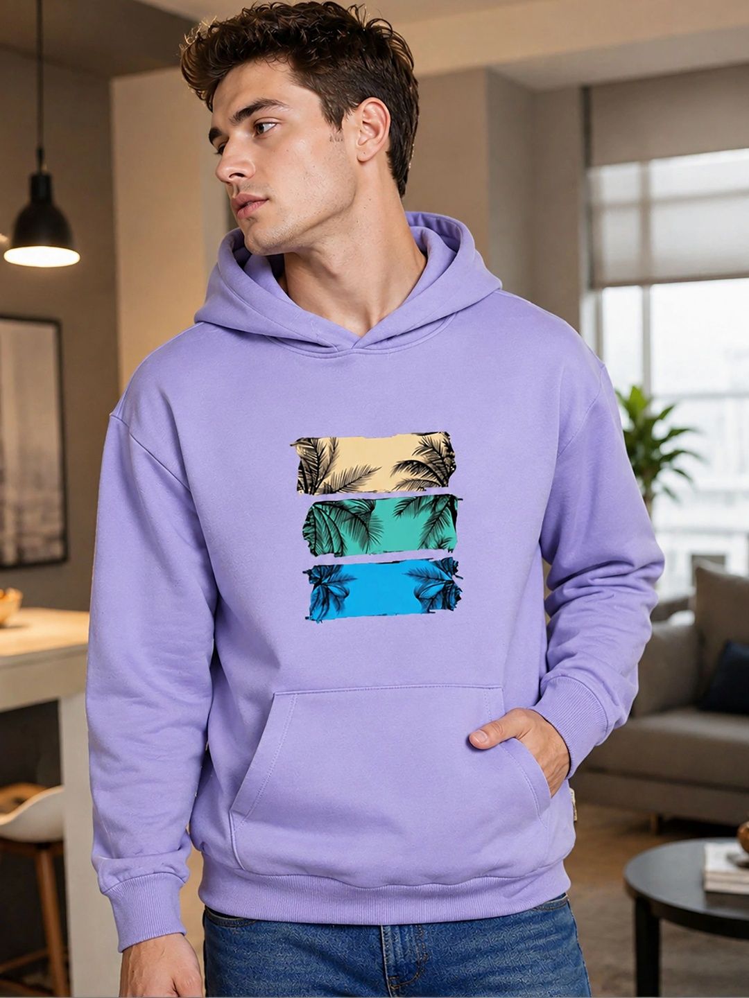 SZN Men Printed Hooded Sweatshirt-picture-48