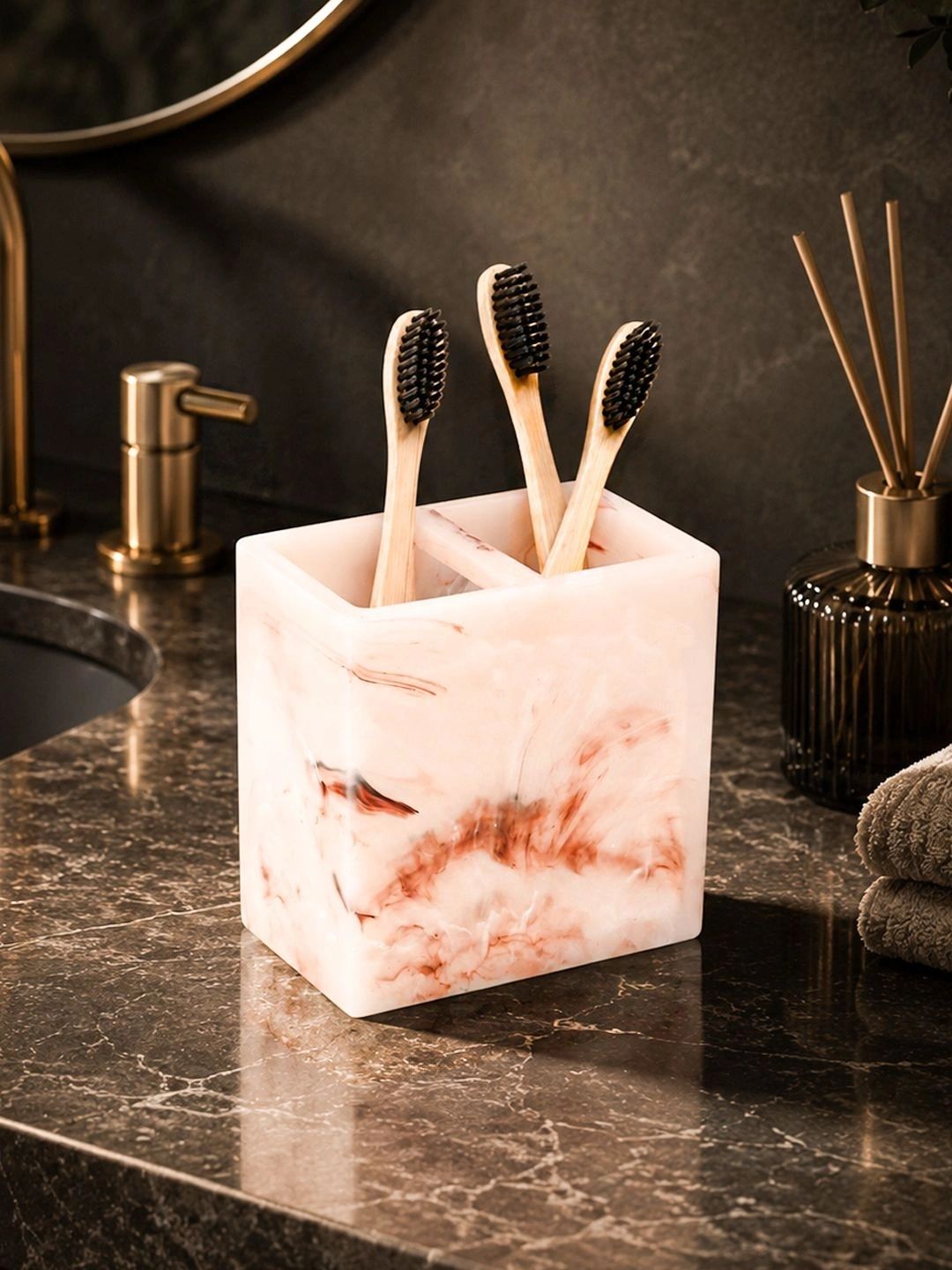 MARKET99 Pink & Brown Abstract Polyresin-image-22