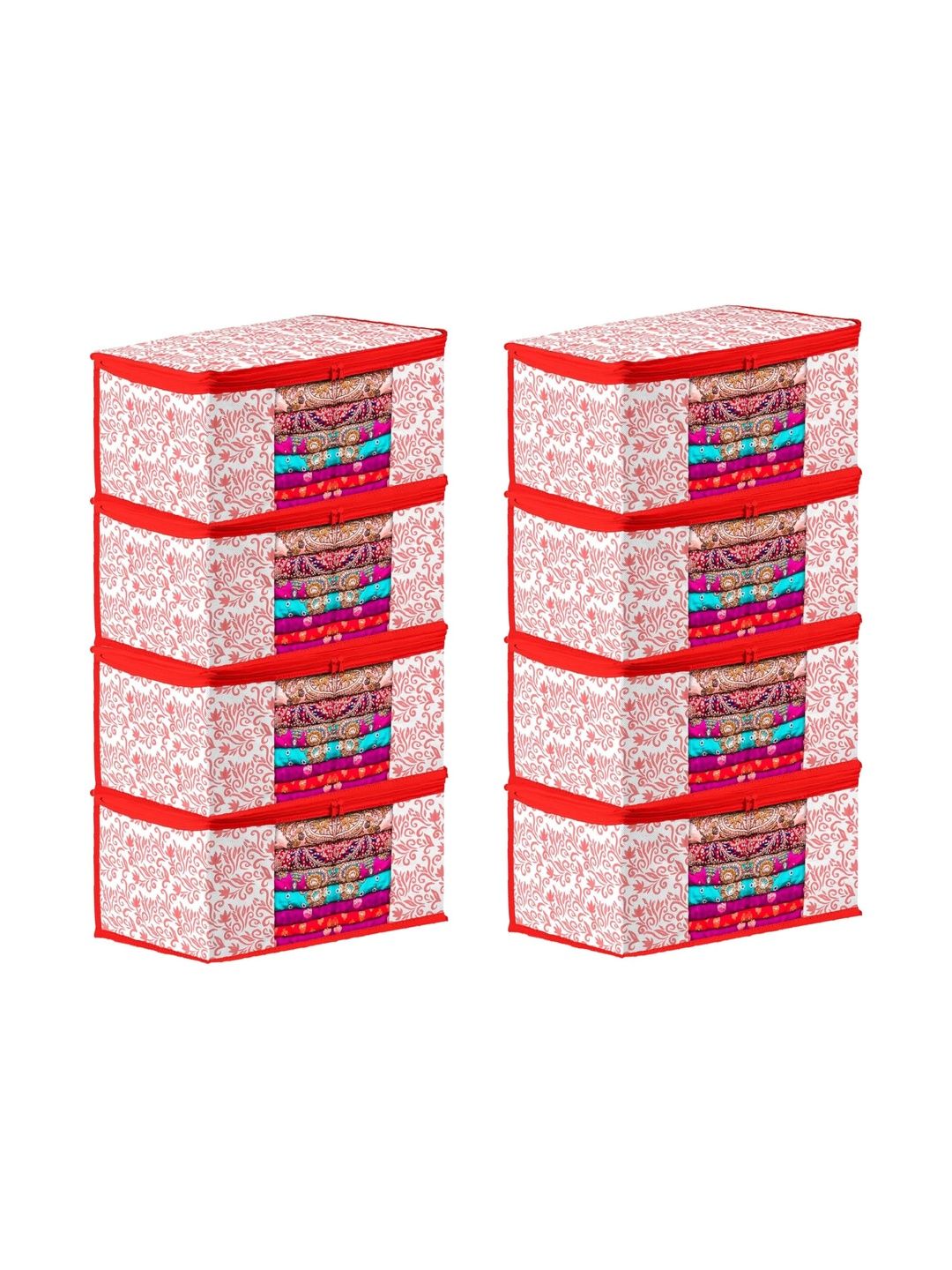 AARON INC Red Set of 6 Reusable Multi-Utility Organisers-picture-40