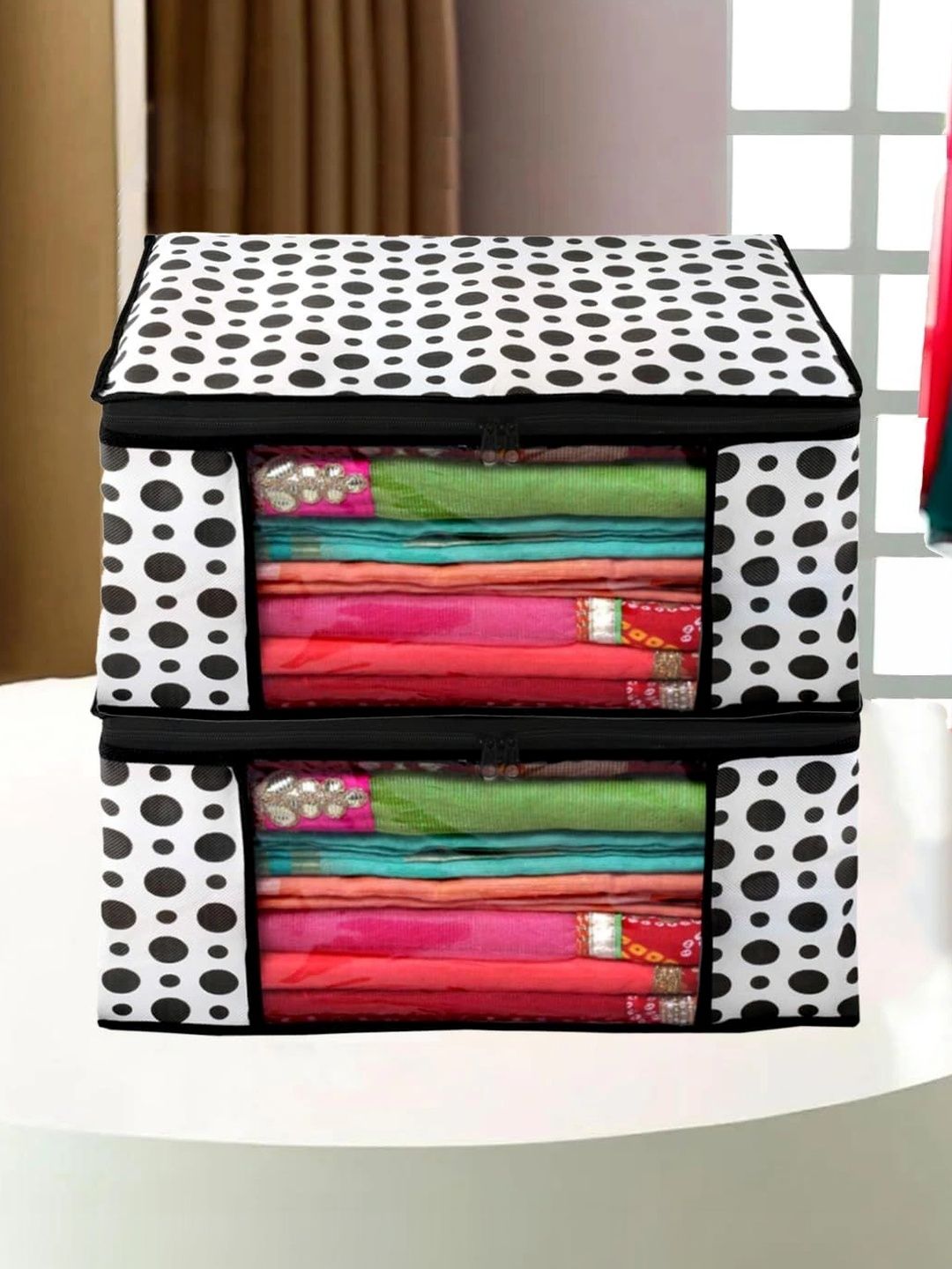 ANKIT INTERNATIONAL Black Set of 2 Reusable Multi-Utility Organisers-picture-17