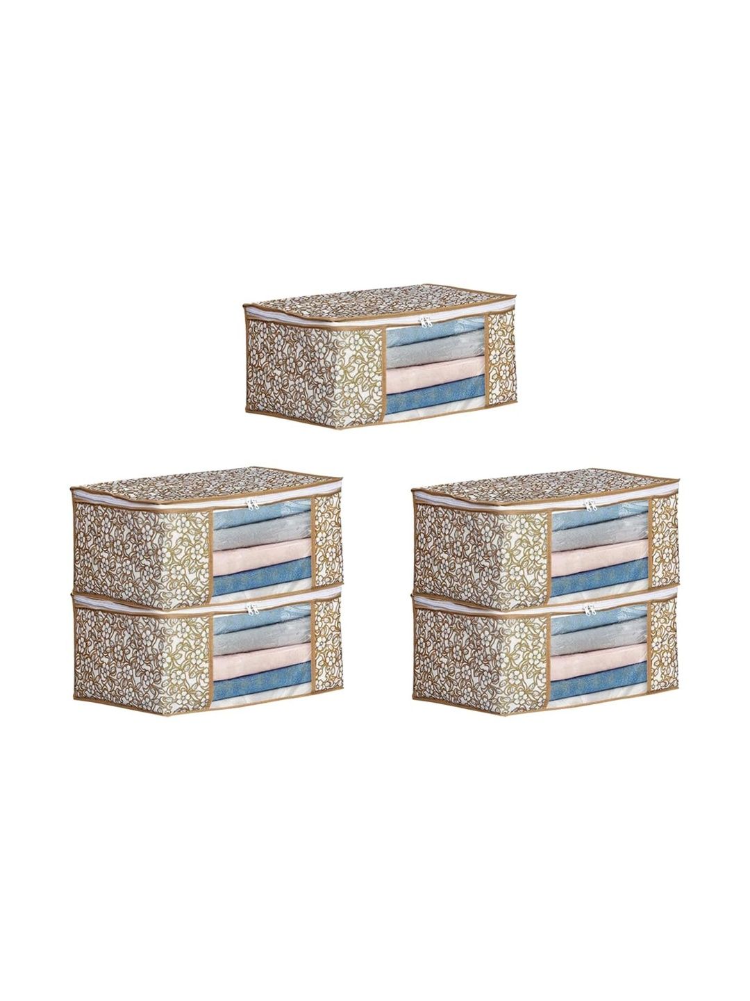 AARON INC Beige Set of 5 Reusable Multi-Utility Organisers-picture-34