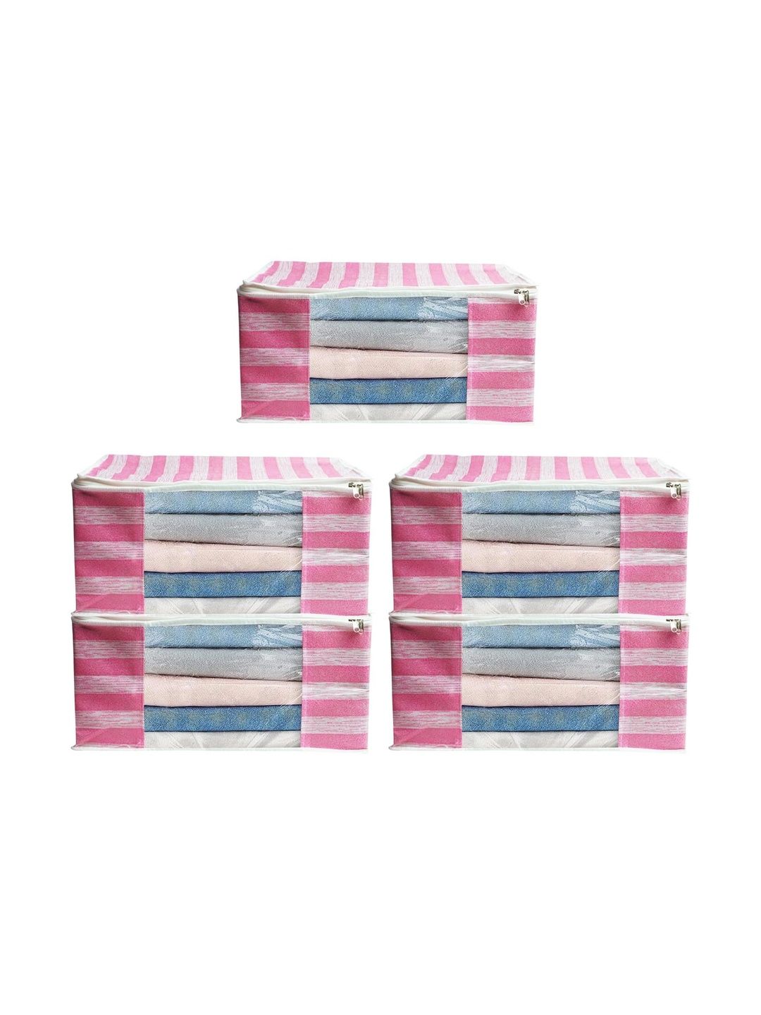 AARON INC Pink Set of 5 Reusable Multi-Utility Organisers-picture-0