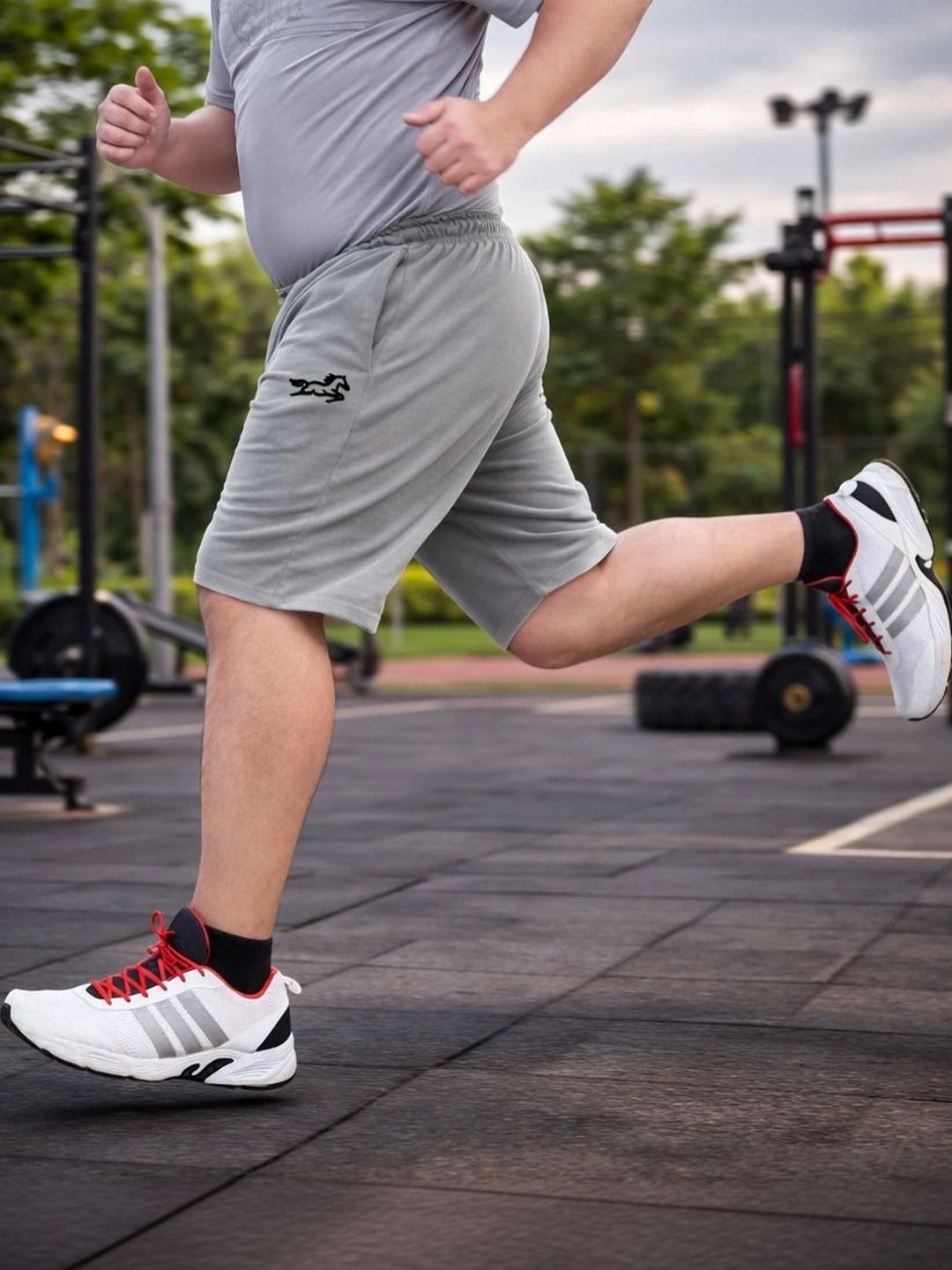 ADAAISTIC Men Typography High-Rise Running Sports Shorts-picture-26
