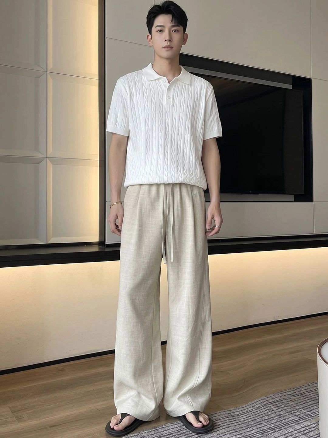 Suo Men Easy Wash Pleated Trousers-picture-43