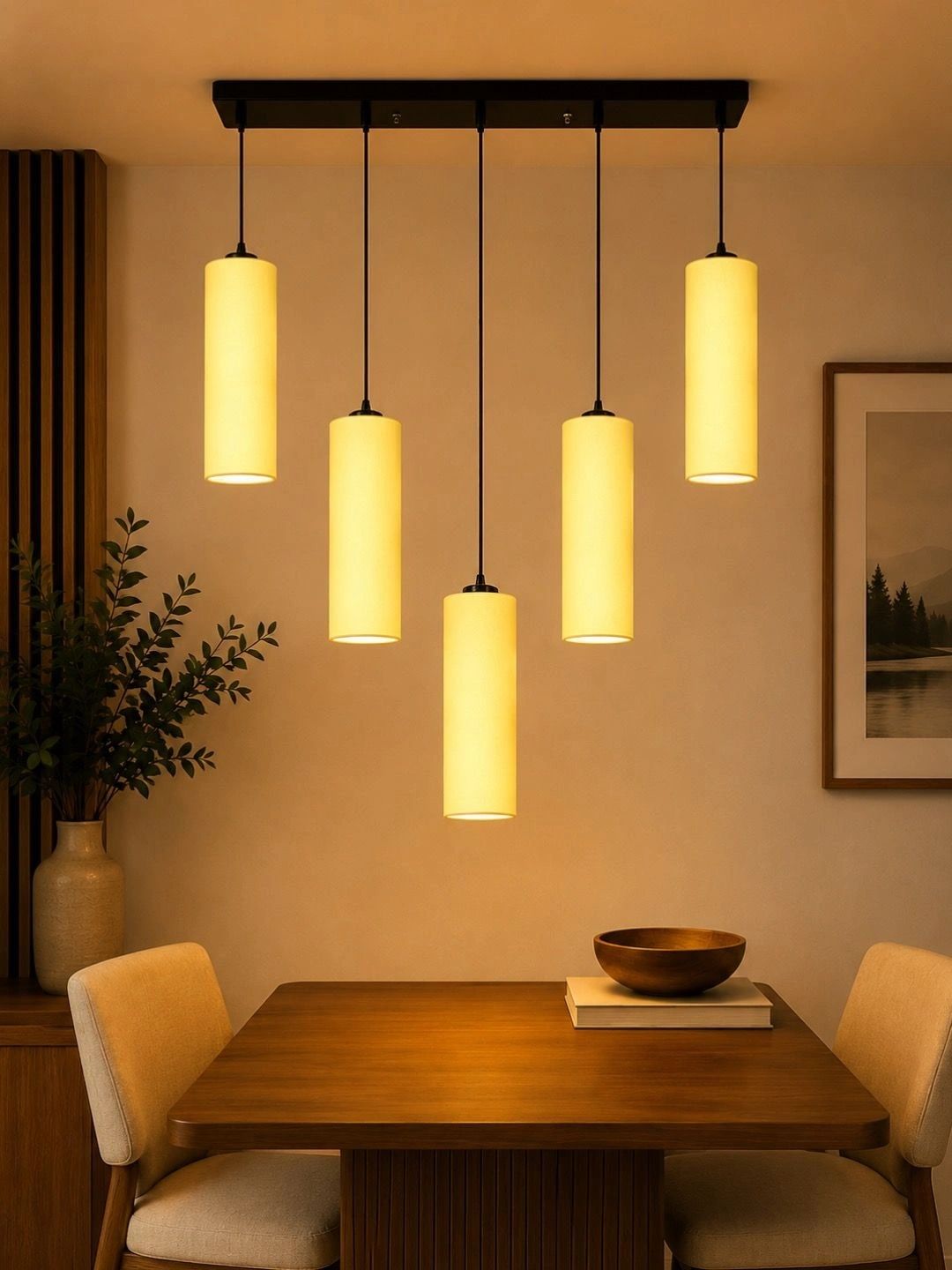 Myntra Elegant Homes Yellow Contemporary Ceiling Lamp-image-40