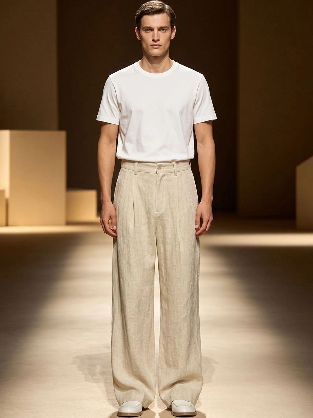 Suo Men Easy Wash Pleated Trousers-picture-40