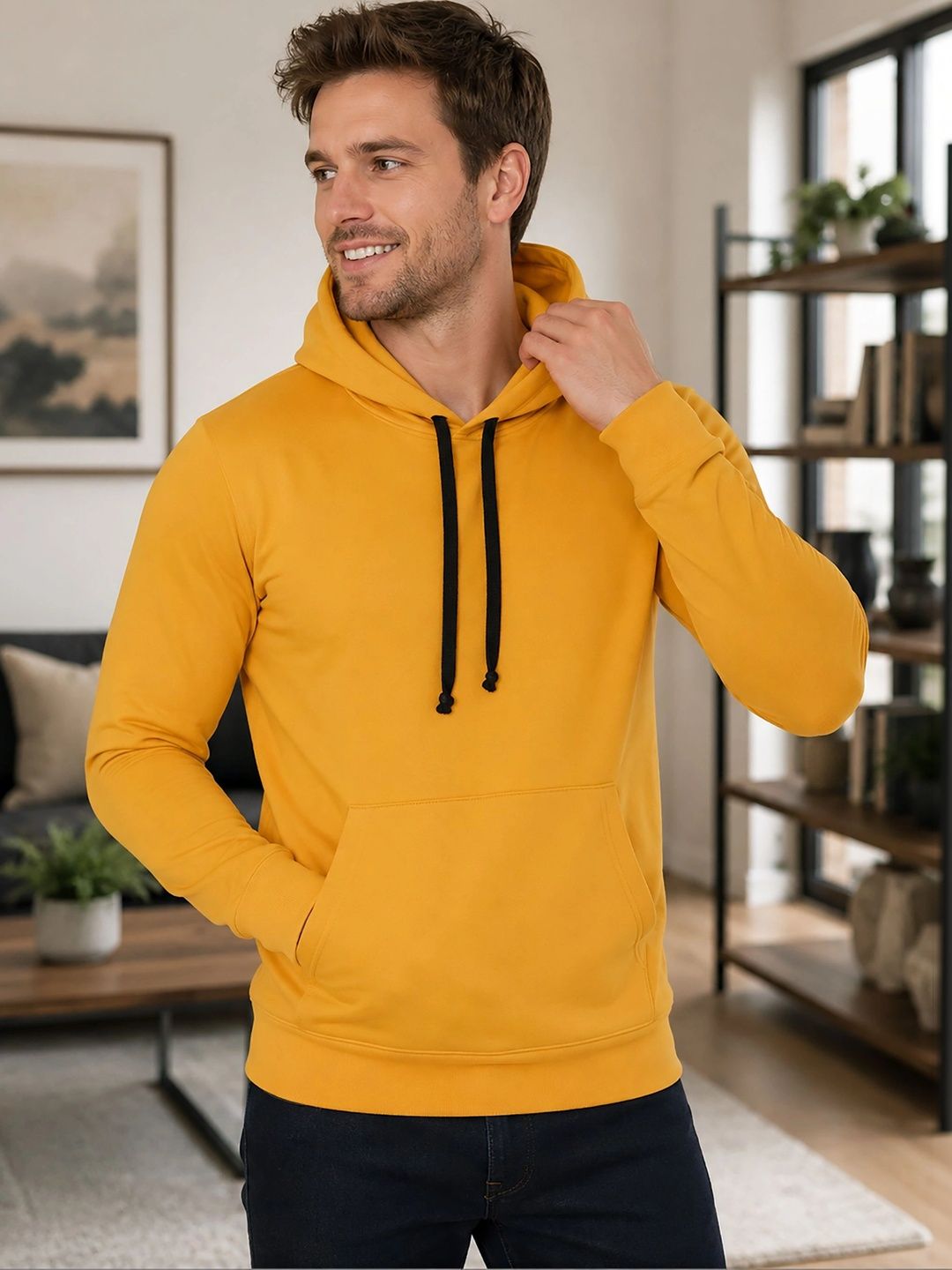 GLITO Men Printed Hooded Sweatshirt-picture-30
