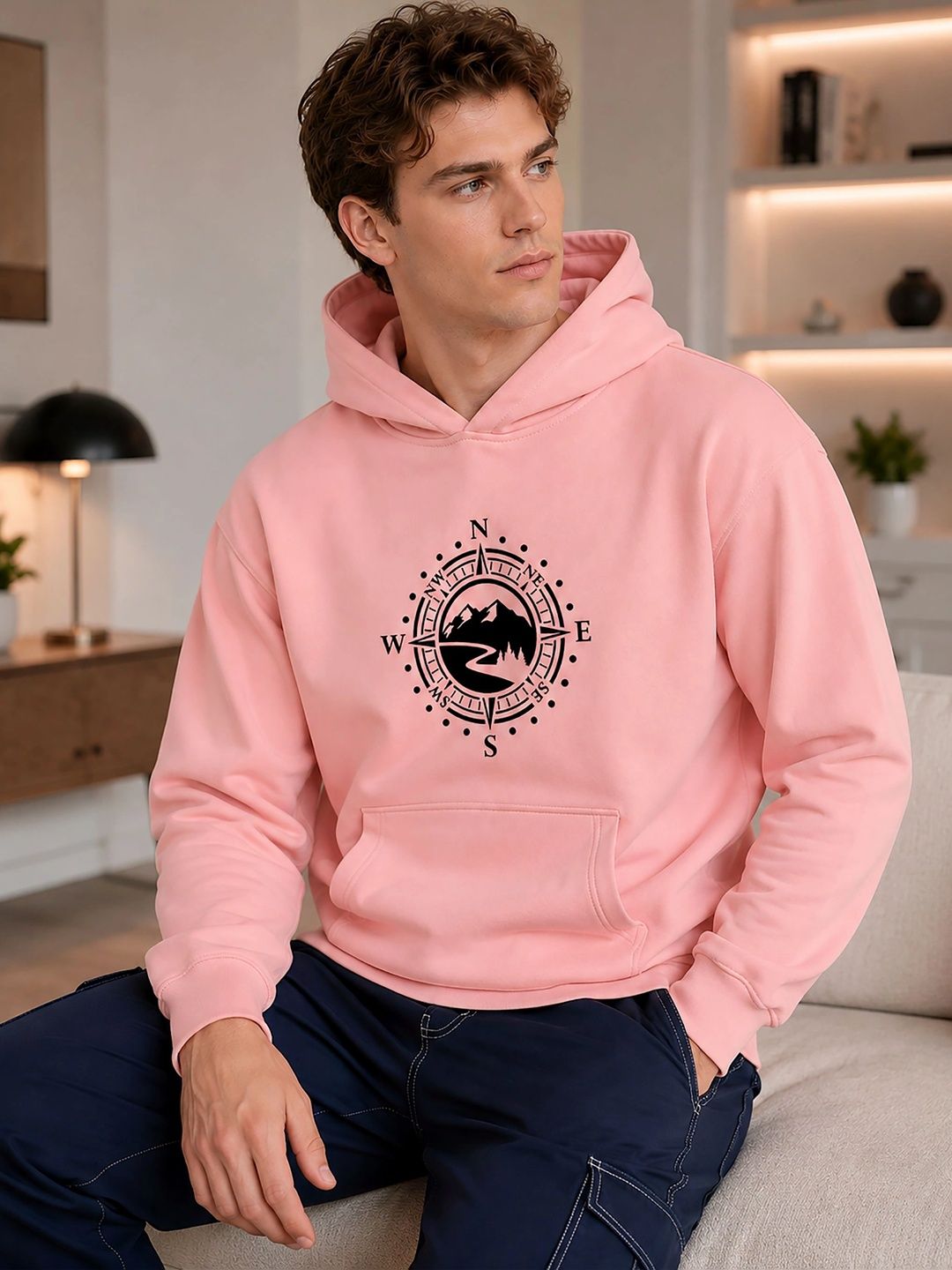 THE BEETEL HOUSE Men Printed Hooded Sweatshirt-picture-37
