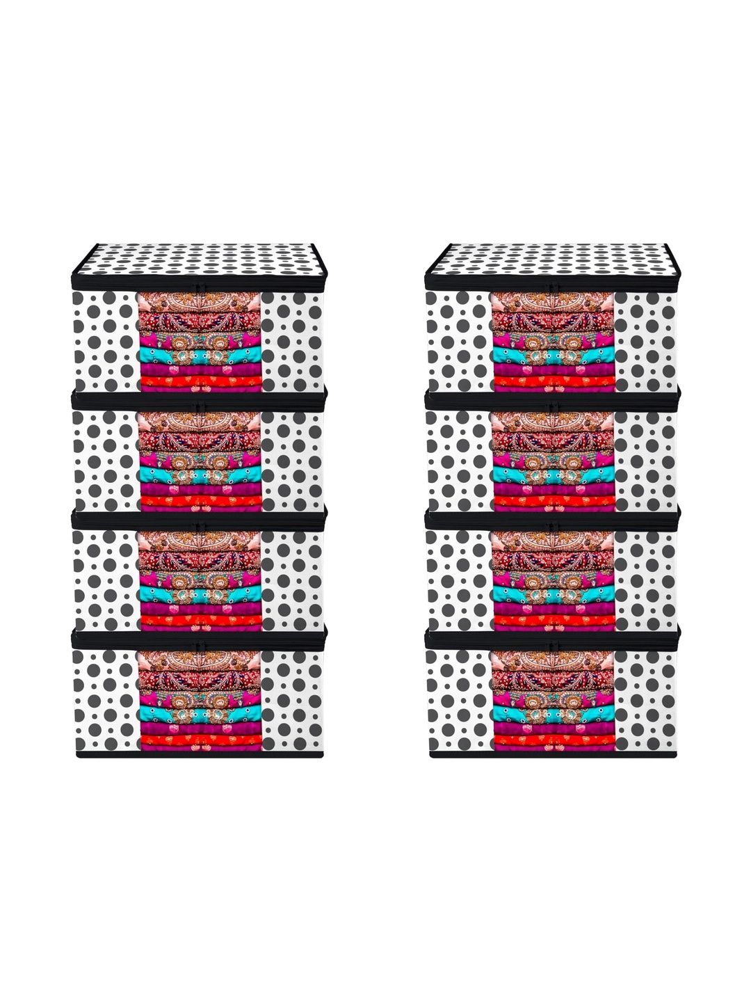 ANKIT INTERNATIONAL Black Set of 6 Reusable Multi-Utility Organisers-picture-35