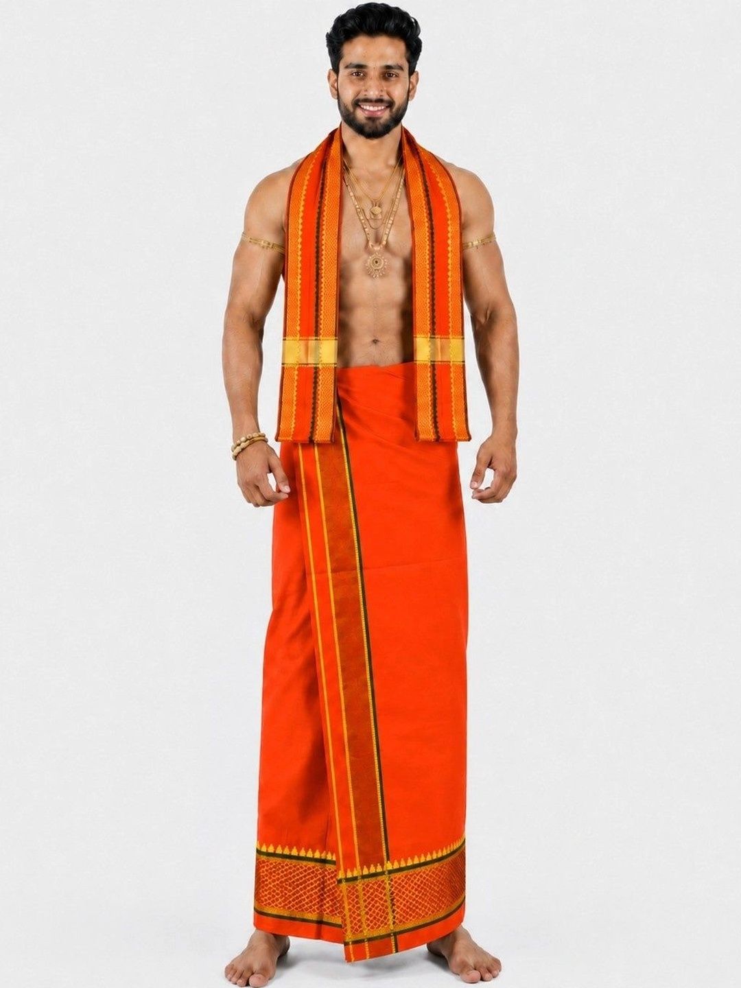Sharan Elegance Men Cotton Dhoti Dhotis-picture-16