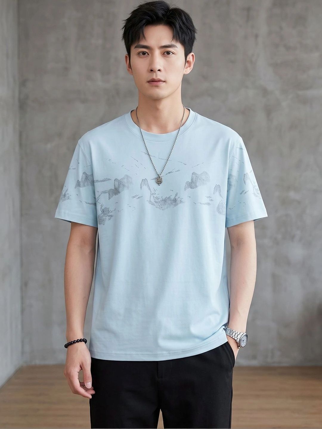 Suo Men Printed T-shirt-picture-47