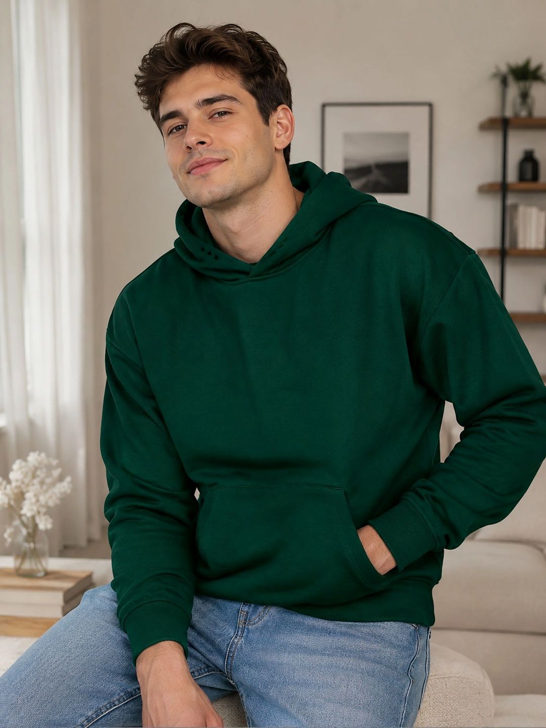 SZN Men Printed Hooded Sweatshirt-picture-26