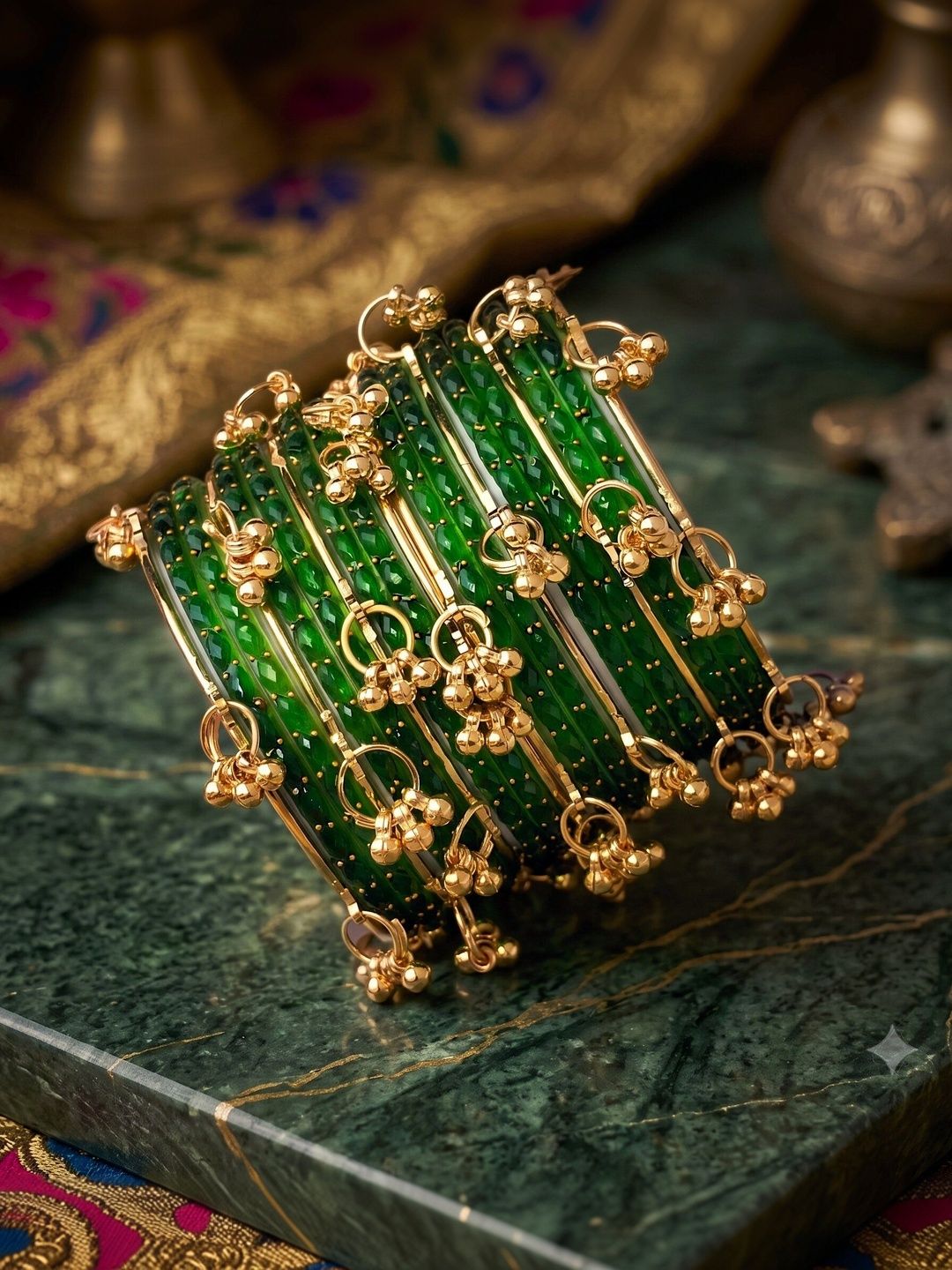 SRKBS Gold-Plated Pearls Bangle-picture-56