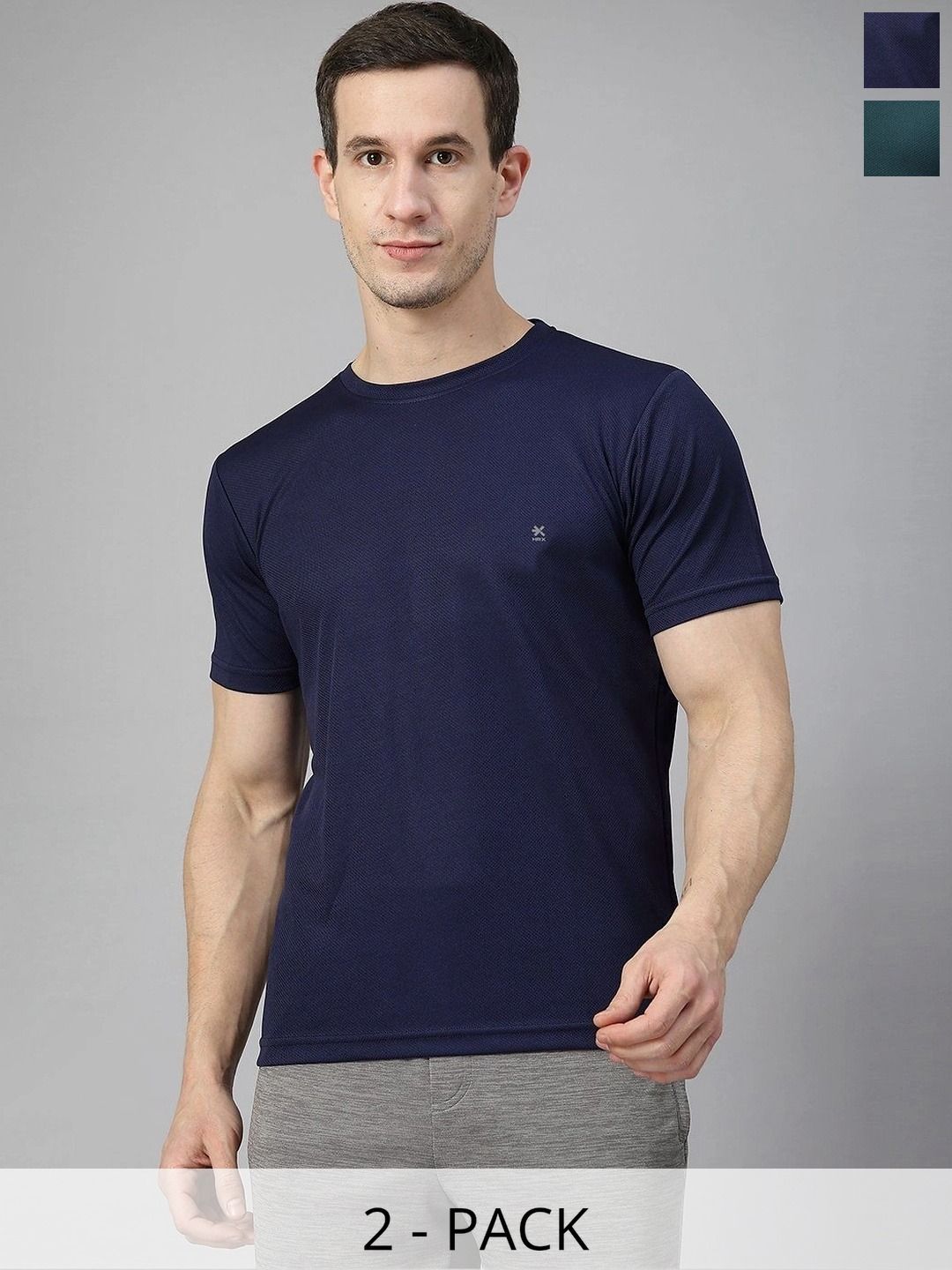 HRX by Hrithik Roshan Men Brand Logo 2 T-shirt-picture-37