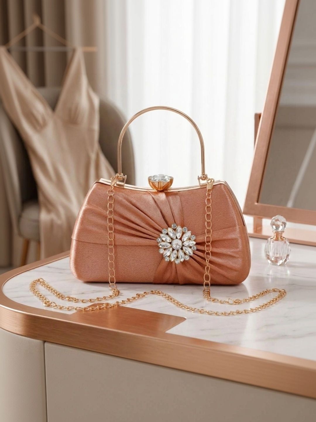 HARD CRAFT Textured Embellished Box Clutch-picture-40