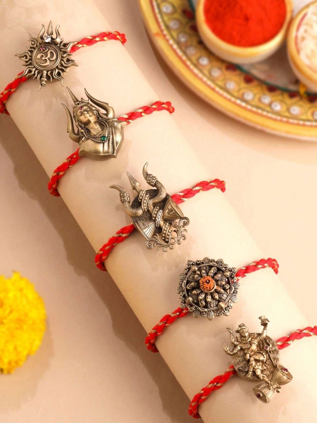 COSA NOSTRAA Set Of 5 Thread Rakhis-picture-40