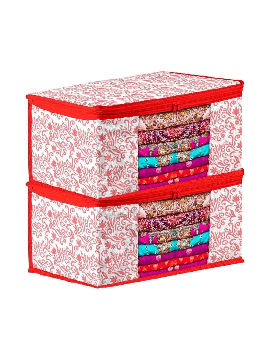 AARON INC Red Set of 2 Reusable Multi-Utility Organisers-image-34