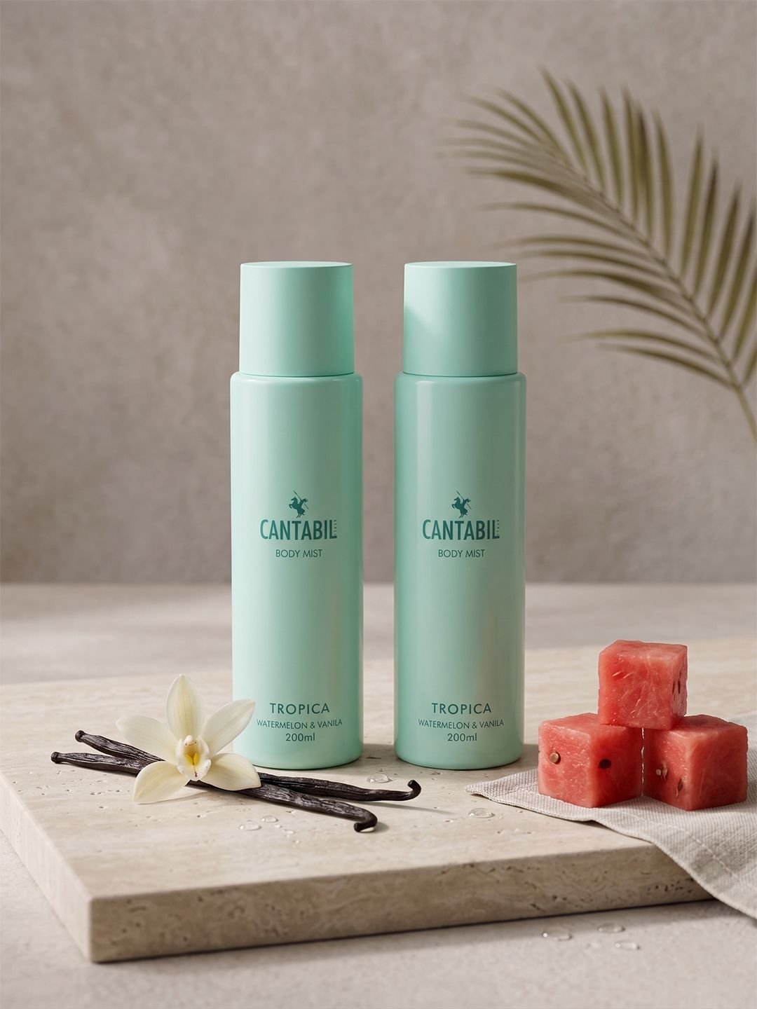 Cantabil Cantabil Set of 2 Tropica Watermelon & Vanilla Body Mist - 200ml Each