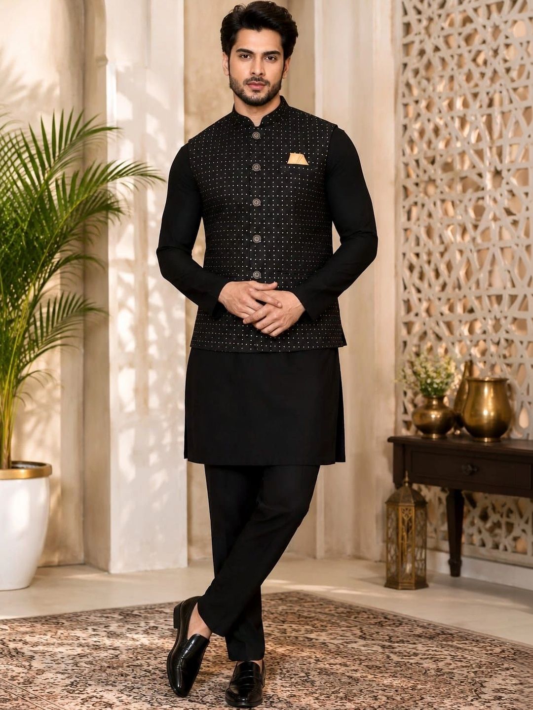 TRENDS OF ETHNIC Mandarin Collar Nehru Jackets-picture-53