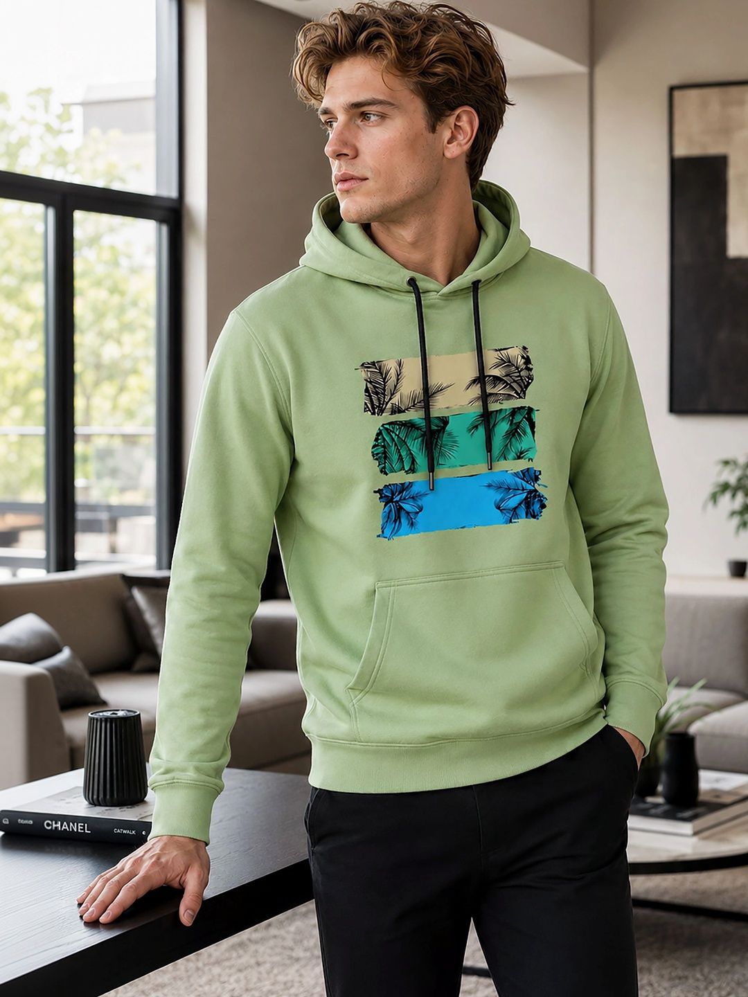 SZN Men Printed Hooded Sweatshirt-picture-16