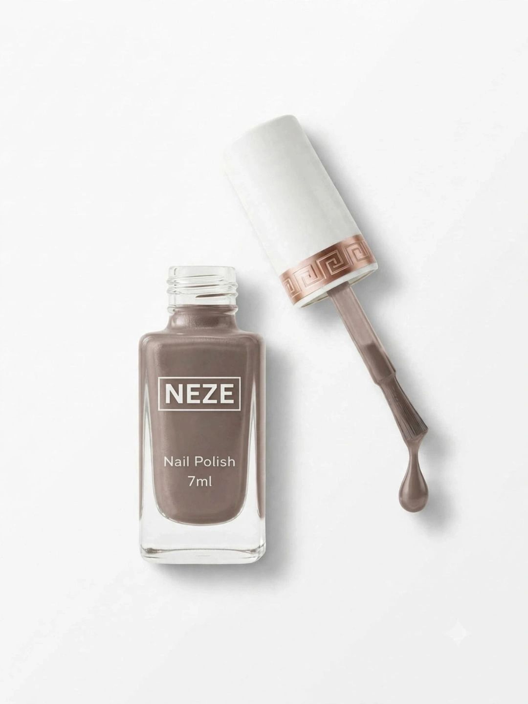 Neze Chip Resistant Nail Polish - 7 ml - Nude Taupe Grey-image-42