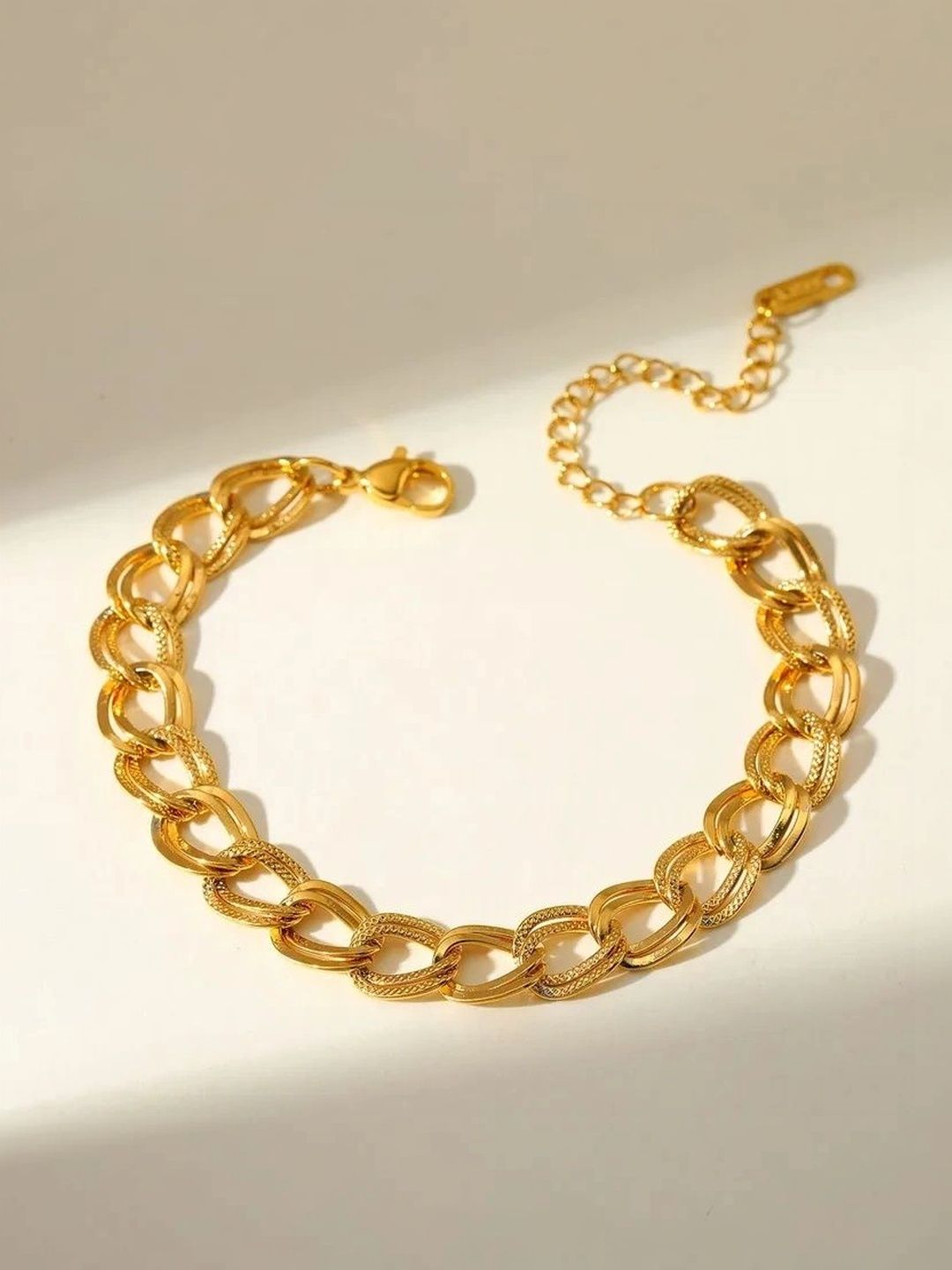 ASTRIA JEWELLERY Women Gold-Plated Link Bracelet-picture-11