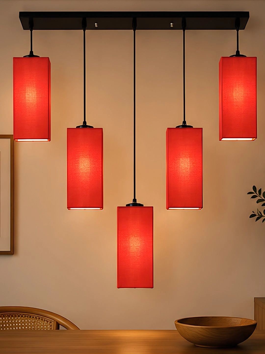 Myntra Elegant Homes Red Contemporary Ceiling Lamp-picture-15