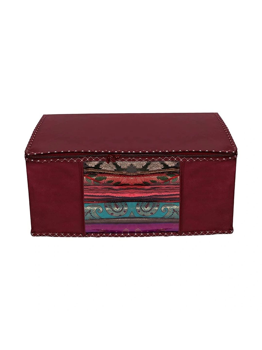 ANKIT INTERNATIONAL Maroon Set of 1 Reusable Multi-Utility Organisers-picture-13