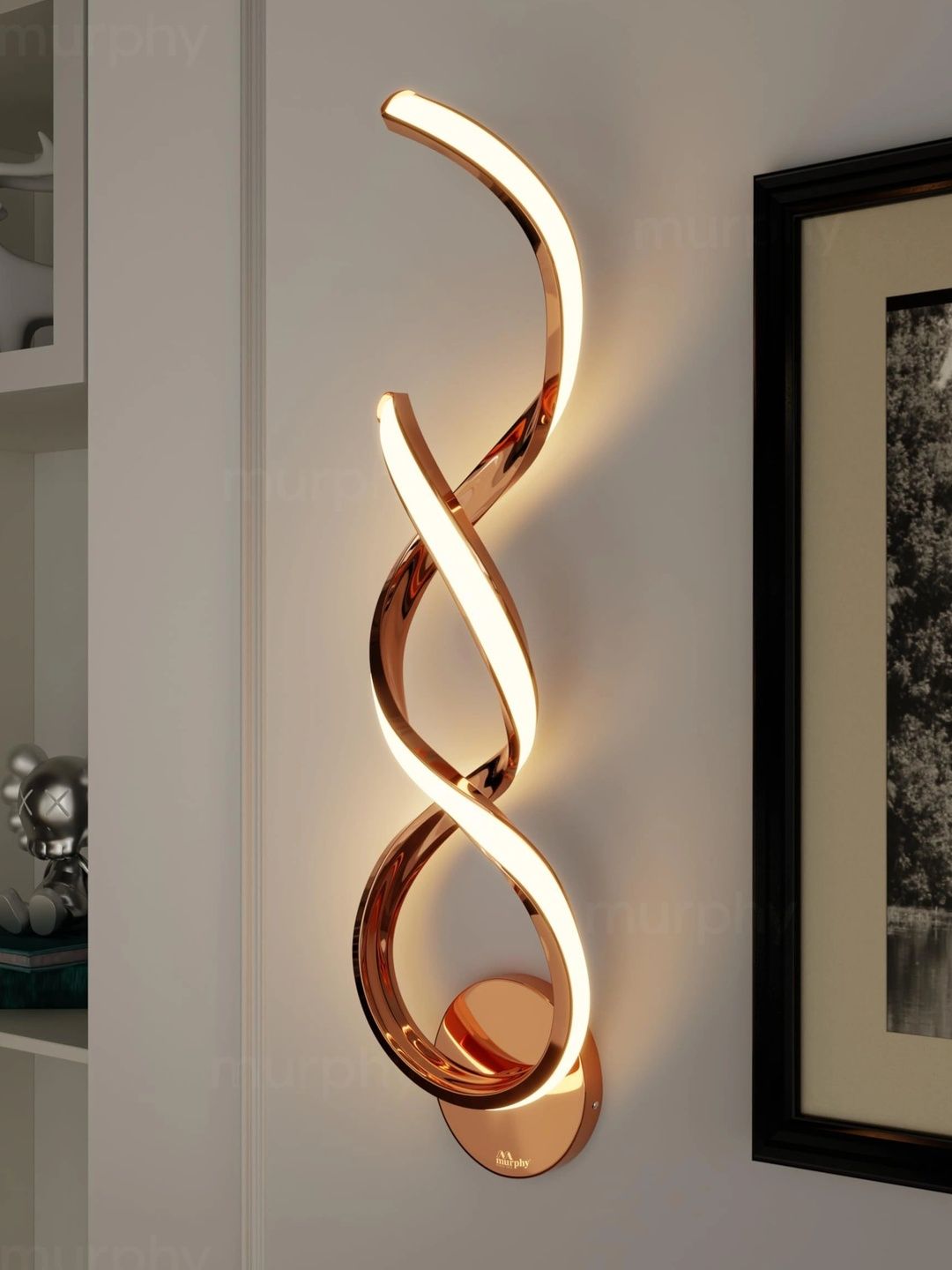 Murphy White Aluminium Contemporary Ceiling Lamp-image-47