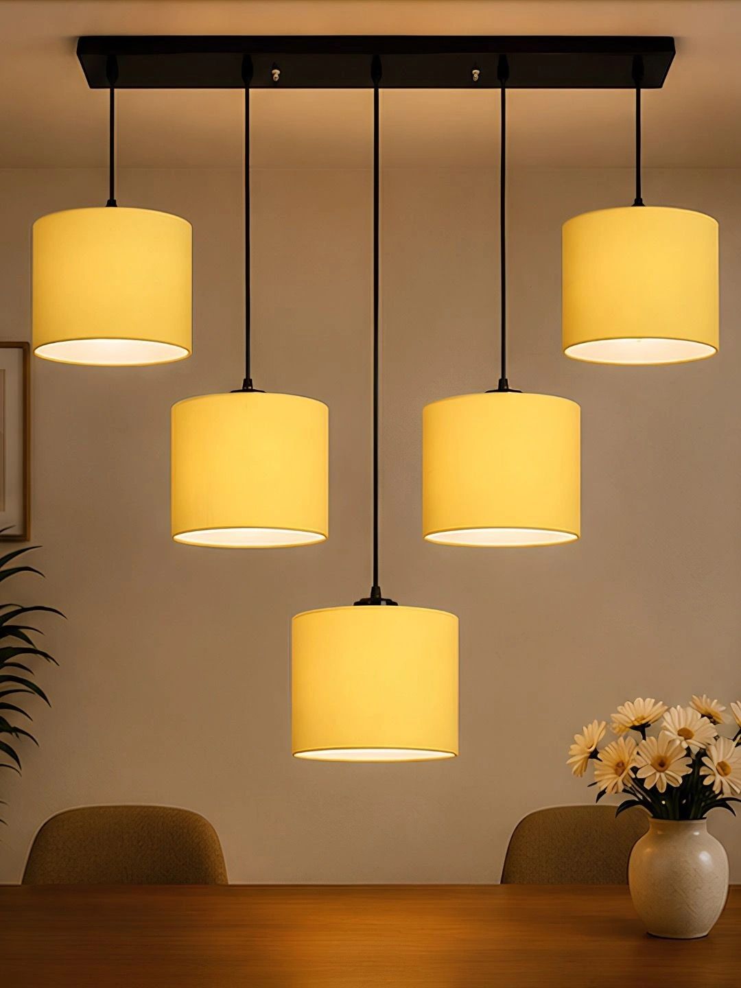 Myntra Elegant Homes Yellow Contemporary Ceiling Lamp-image-27