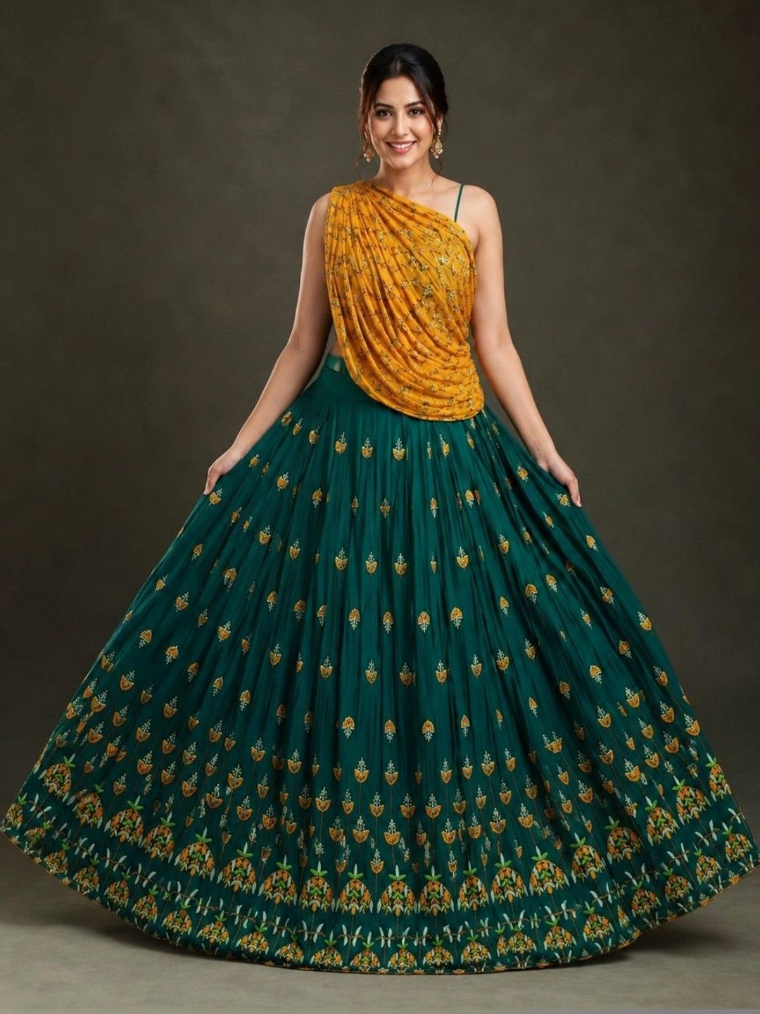 Memsahib Printed Ready to Wear Lehenga &-image-4