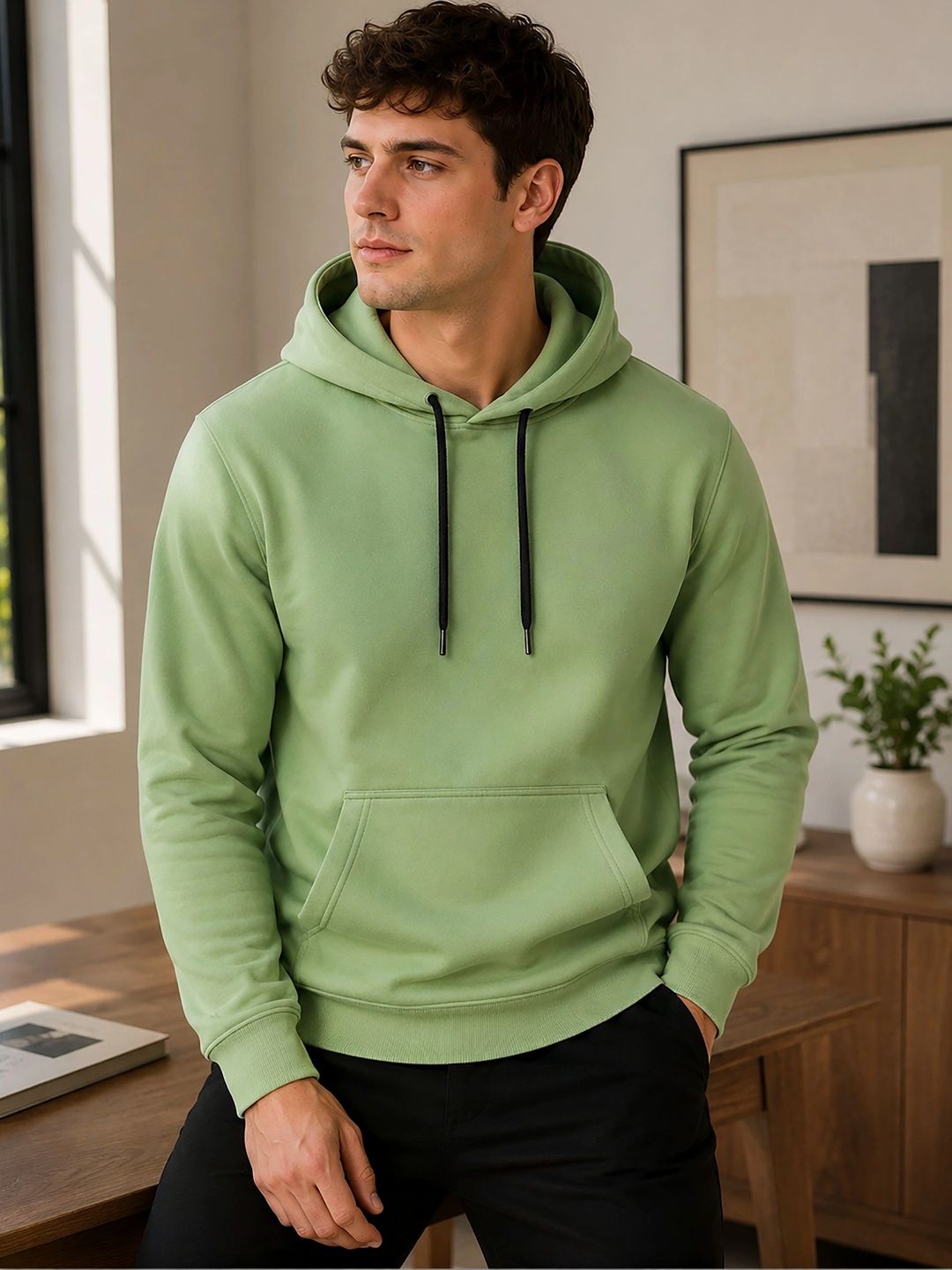 SZN Men Printed Hooded Sweatshirt-picture-22