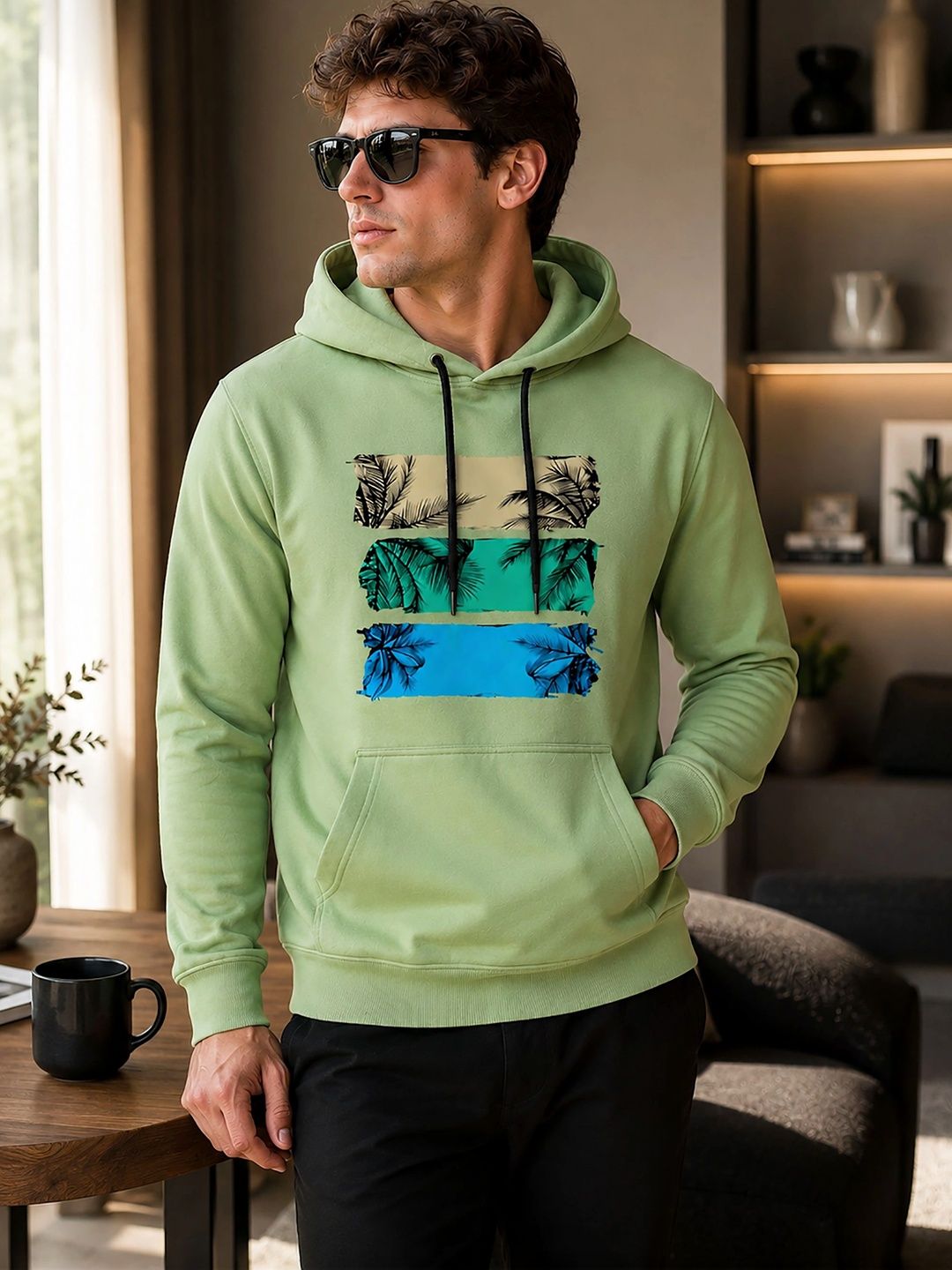 ATIGIANO Men Printed Hooded Sweatshirt-picture-50