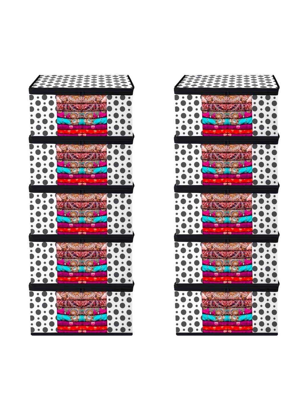 AARON INC Black Set of 6 Reusable Multi-Utility Organisers-picture-20