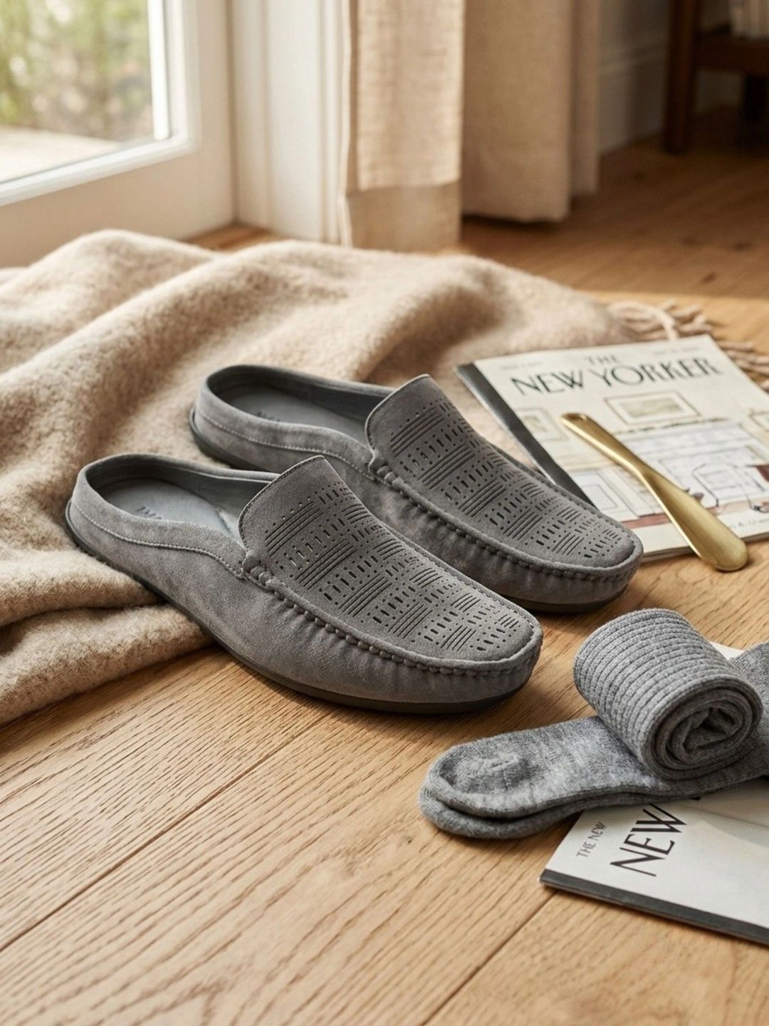 Killer Men Perforations Suede Mules-picture-28