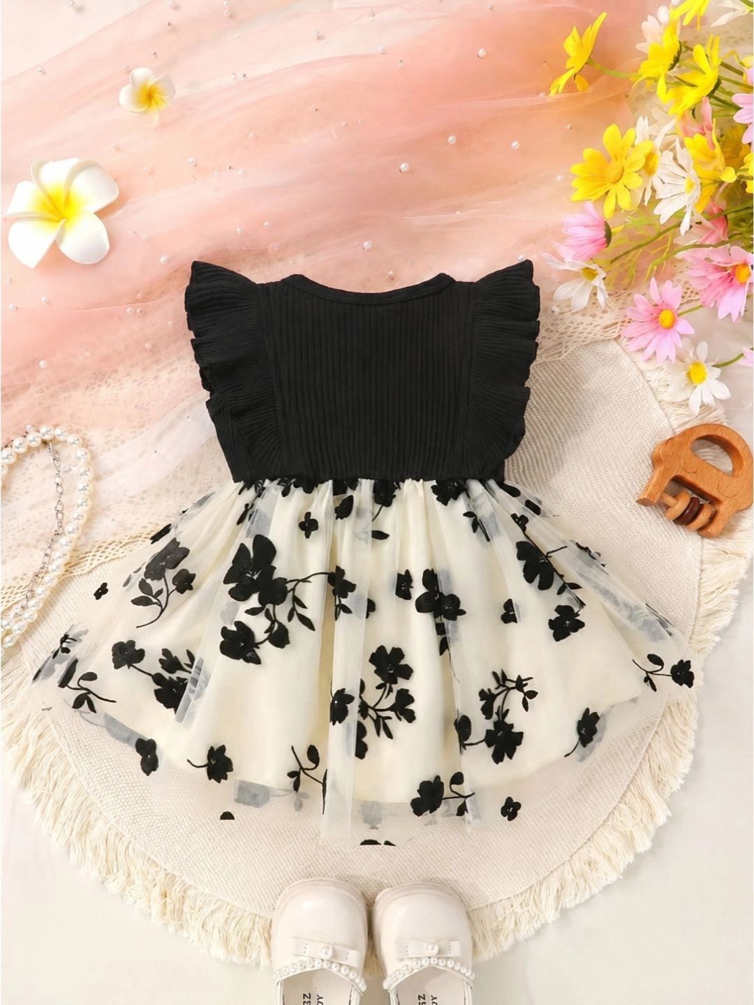 STYLE CONNECT Floral Print Ruffled A-Line Dress-picture-20
