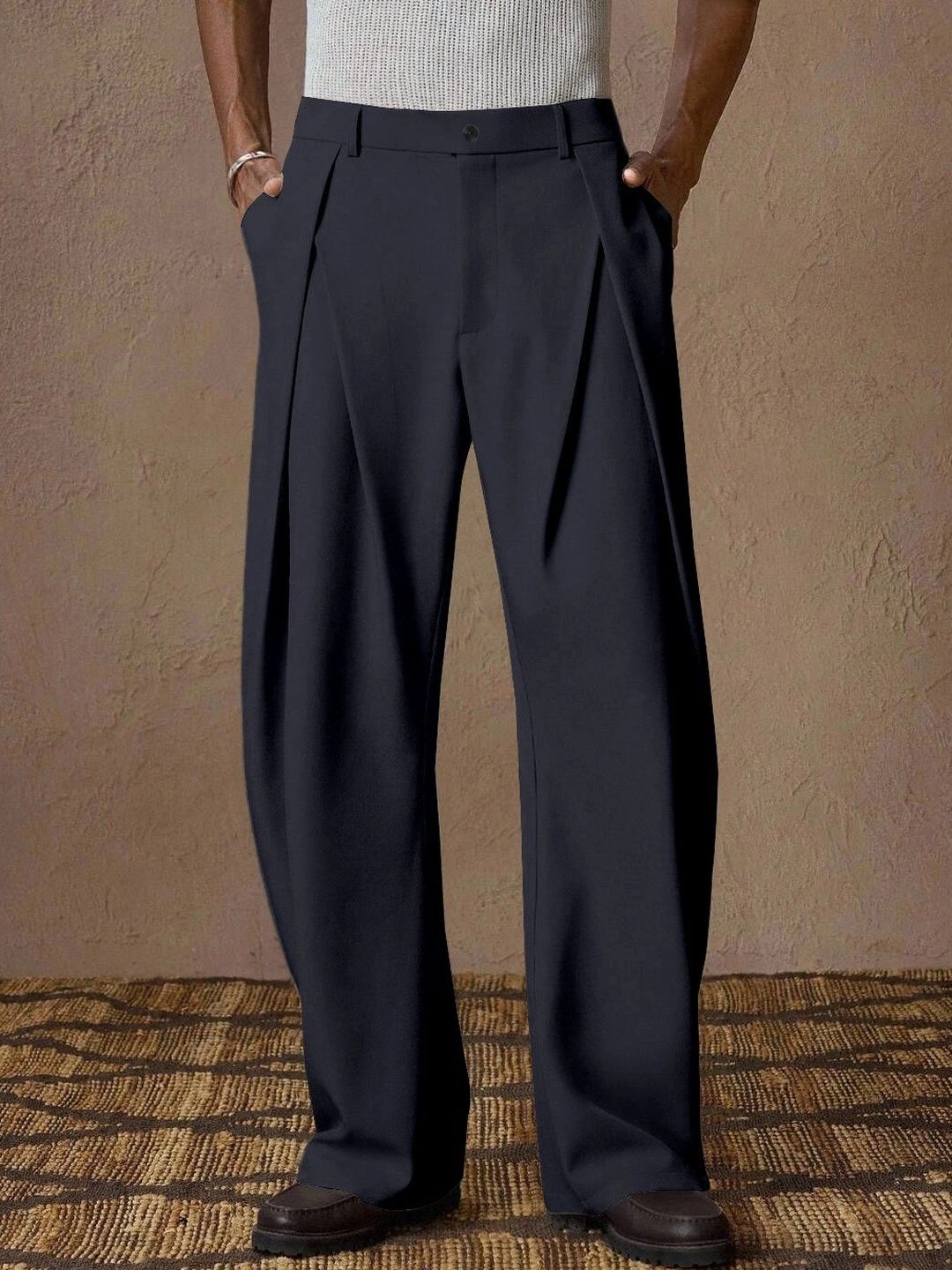 RAJOVATI Men Loose Fit High-Rise Easy Wash Trousers-picture-48