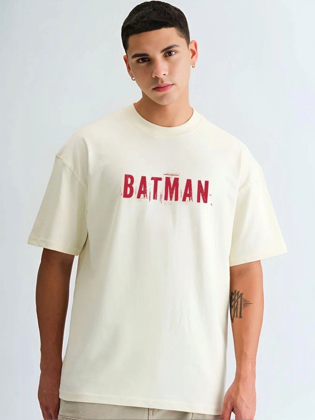Sistas Men Typography Batman Printed T-shirt-image-3