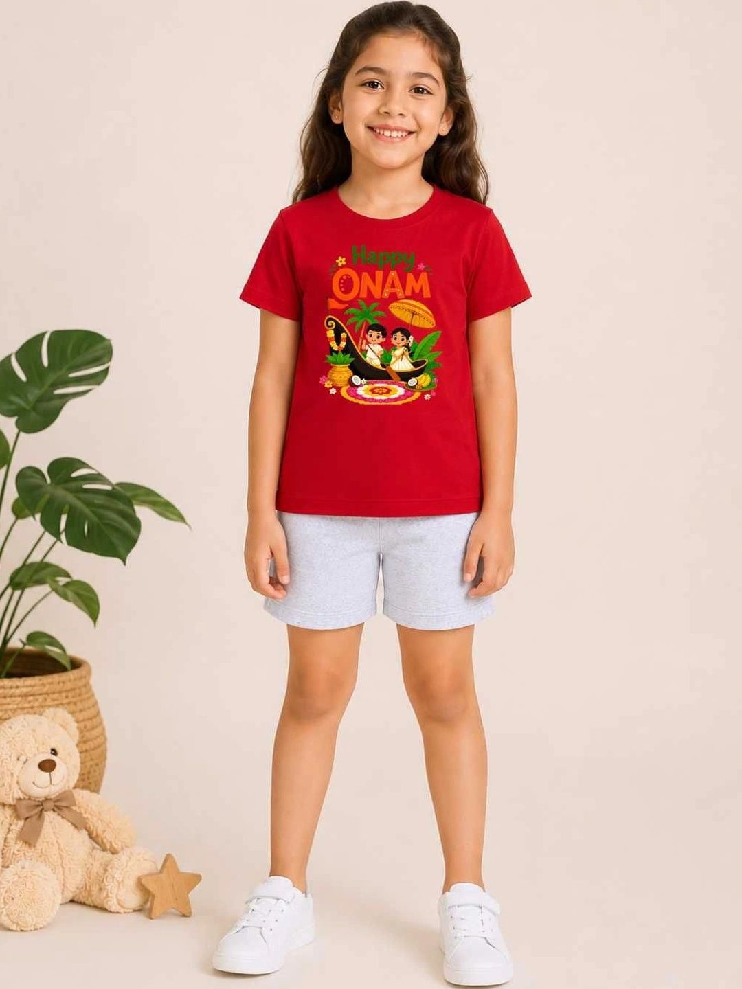 MALKIAT Girls Printed T-shirt with Shorts-picture-28
