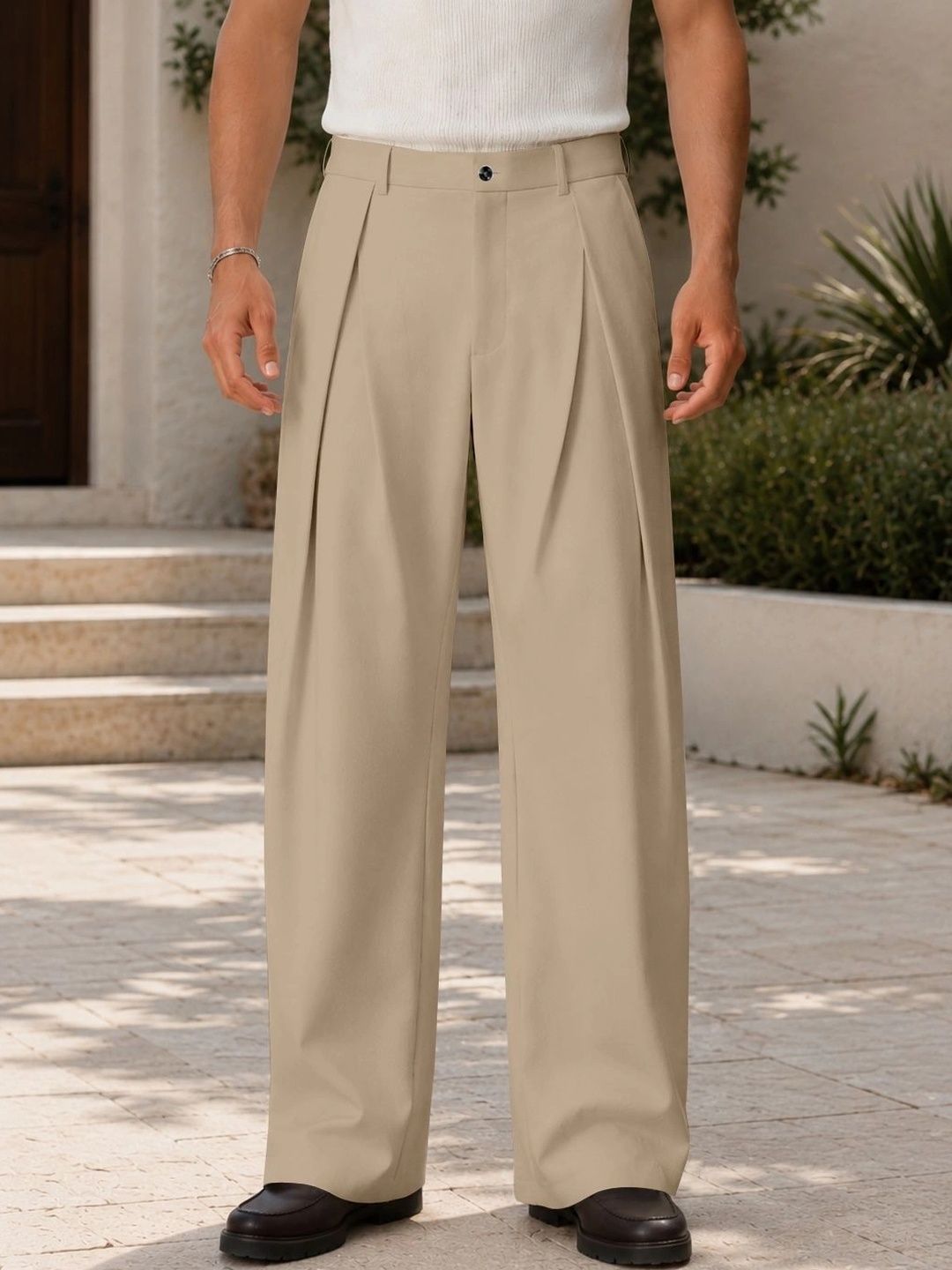 RAJOVATI Men Loose Fit High-Rise Easy Wash Trousers-picture-21