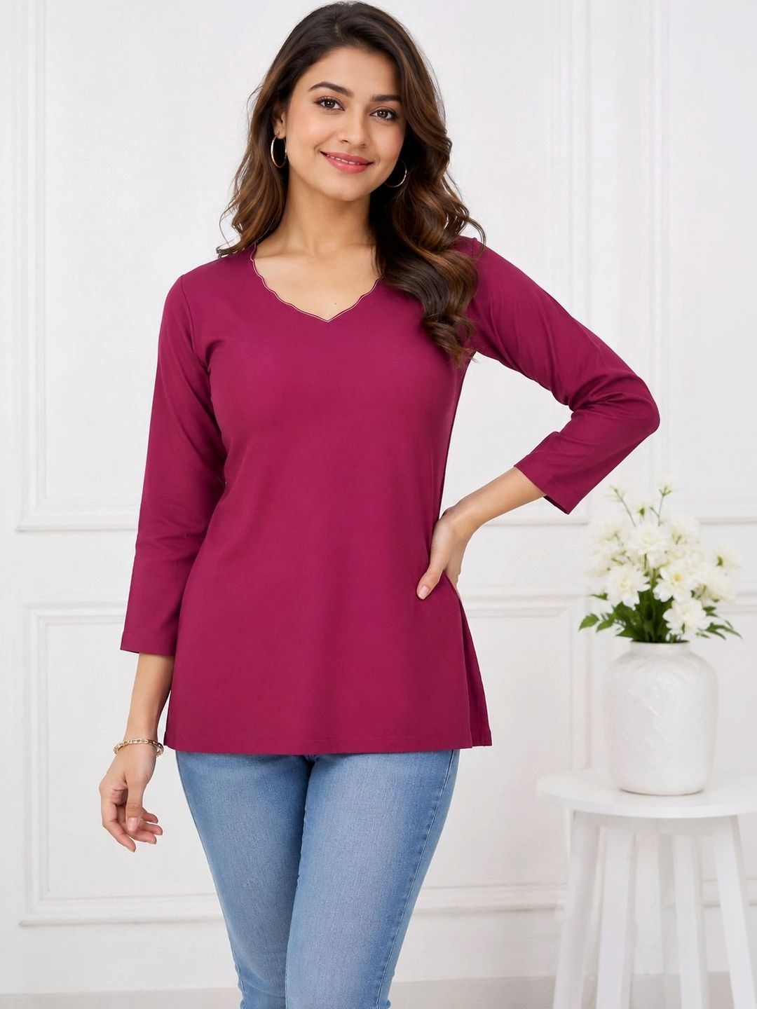 KALINI V-Neck Kurti-picture-16