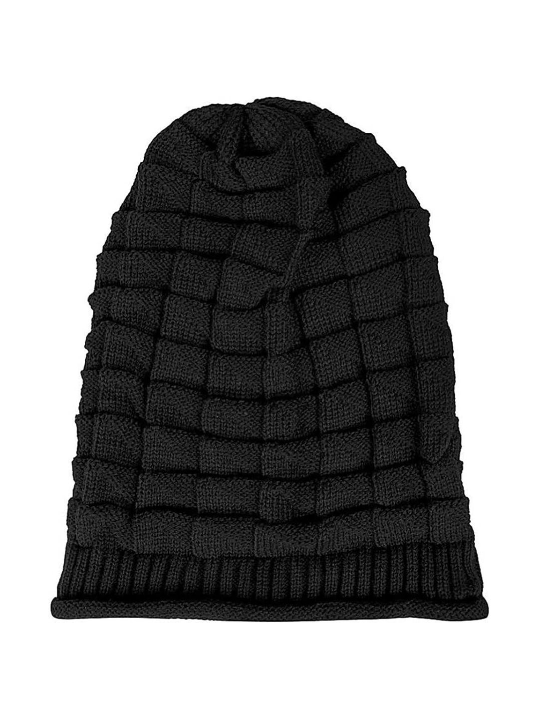 KLIZEN Men Self Design Beanie Cap-image-31