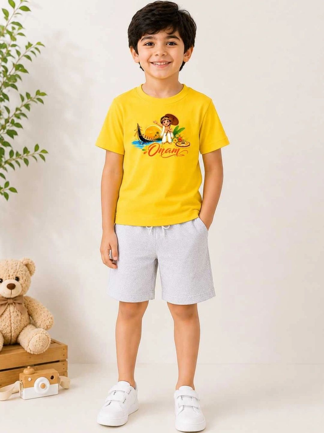 MALKIAT Boys Printed T-shirt with Shorts-picture-31
