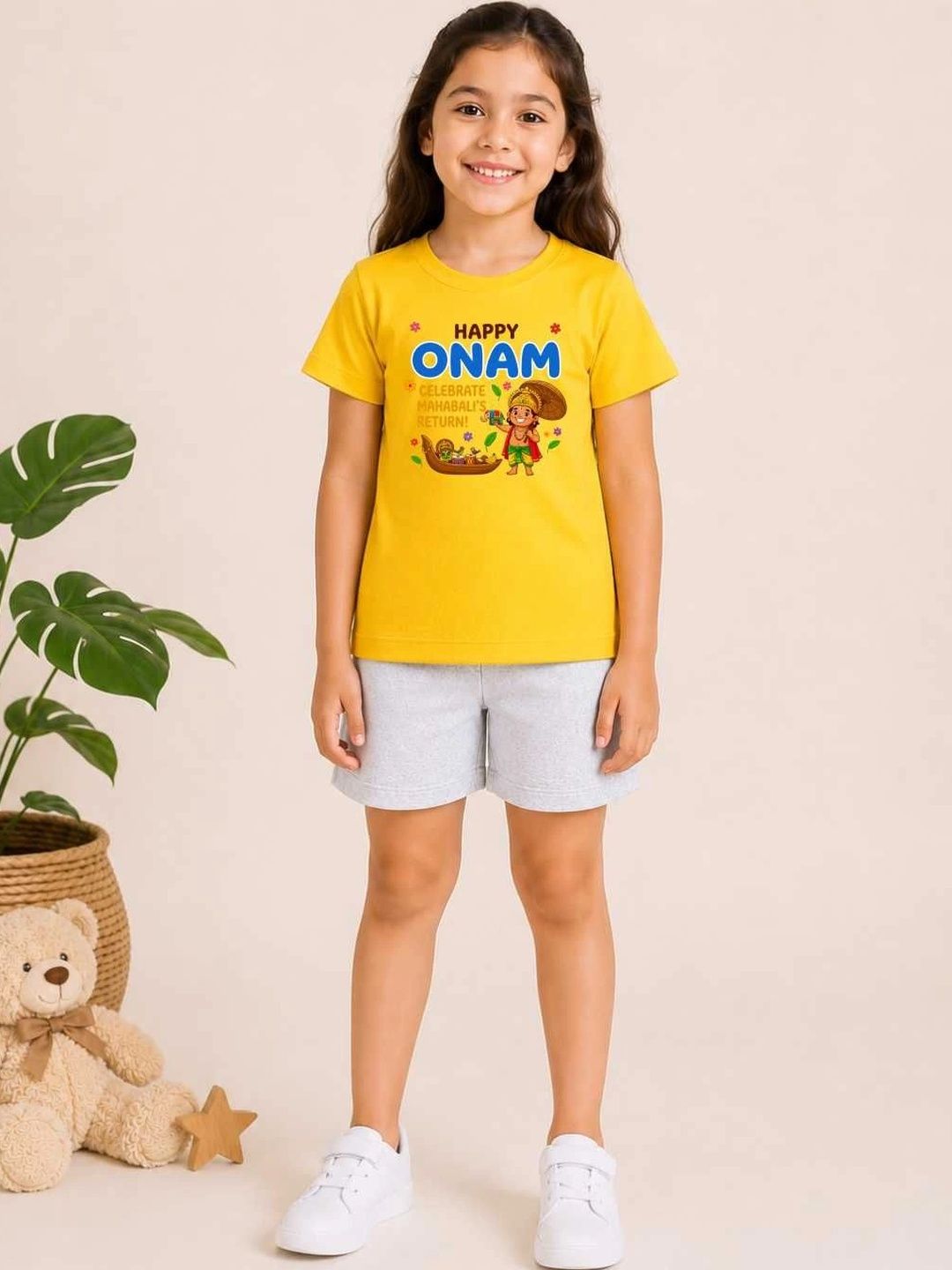 MALKIAT Girls Printed T-shirt with Shorts-picture-27