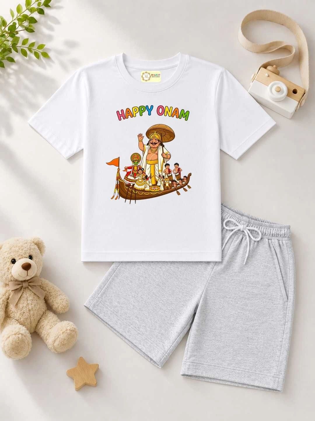 MALKIAT Unisex Kids Printed T-shirt with Shorts-picture-29