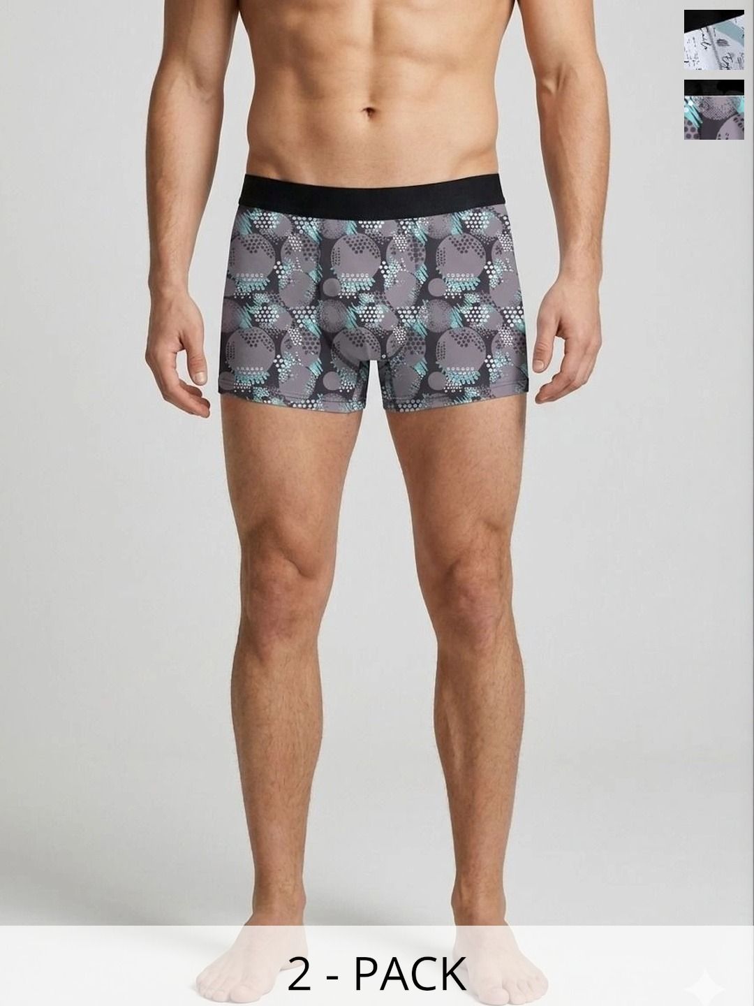 JISHVA Pack of 2 Printed Trunks-picture-53
