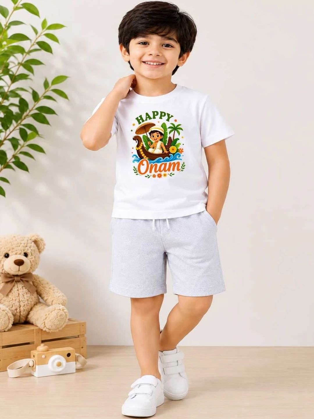 MALKIAT Boys Printed T-shirt with Shorts-picture-14