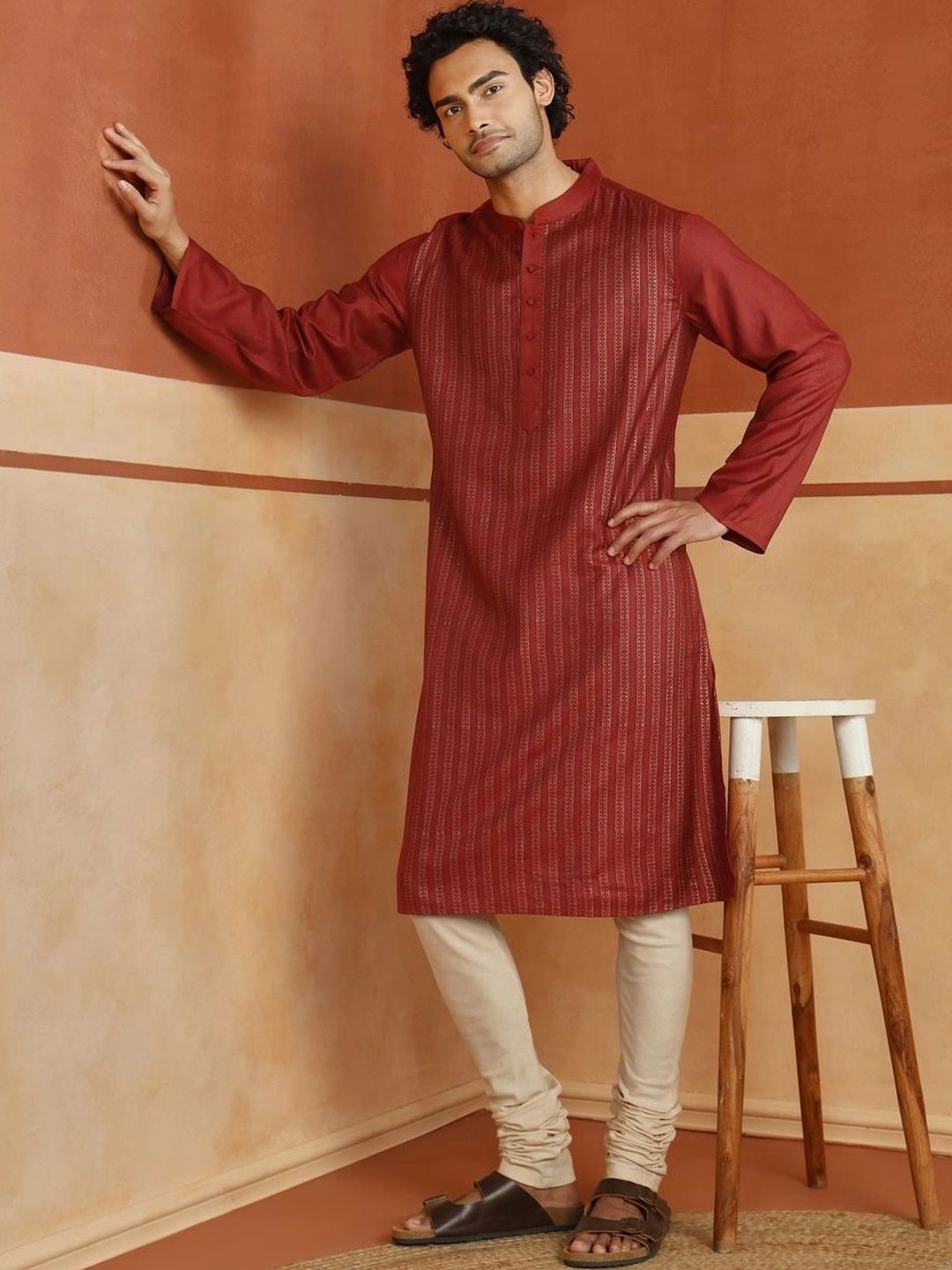 Fabindia Men Printed Block Print Kurta-picture-44