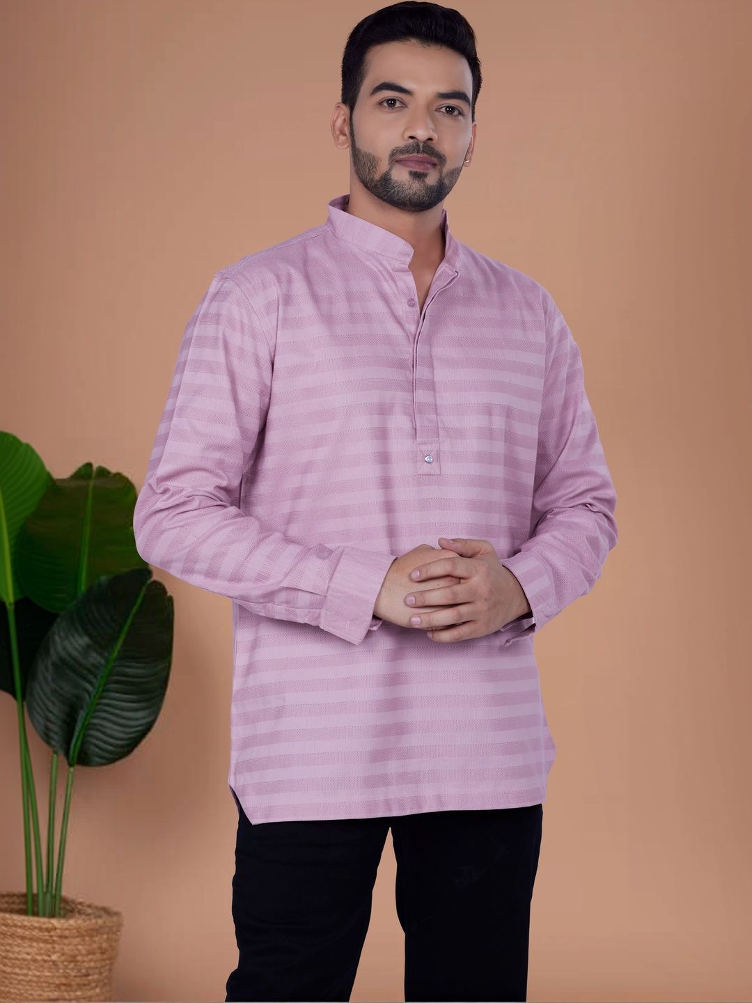 DULHAPAKSH Men Mandarin Collar Cotton Silk KurtaKurta-picture-43