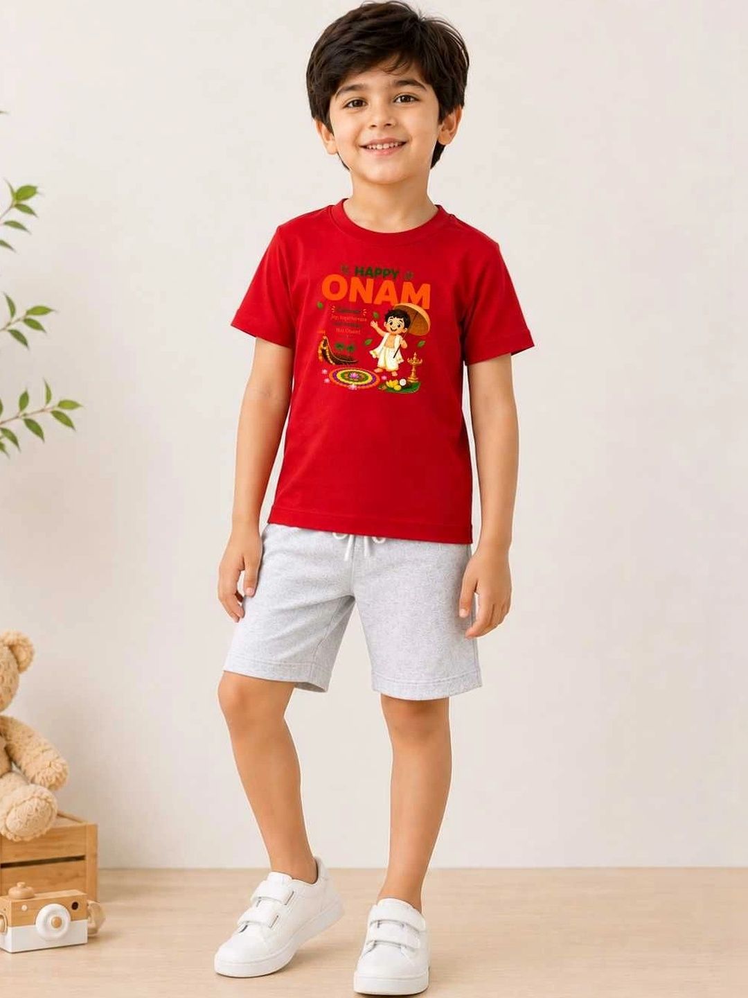 MALKIAT Boys Printed T-shirt with Shorts-picture-34